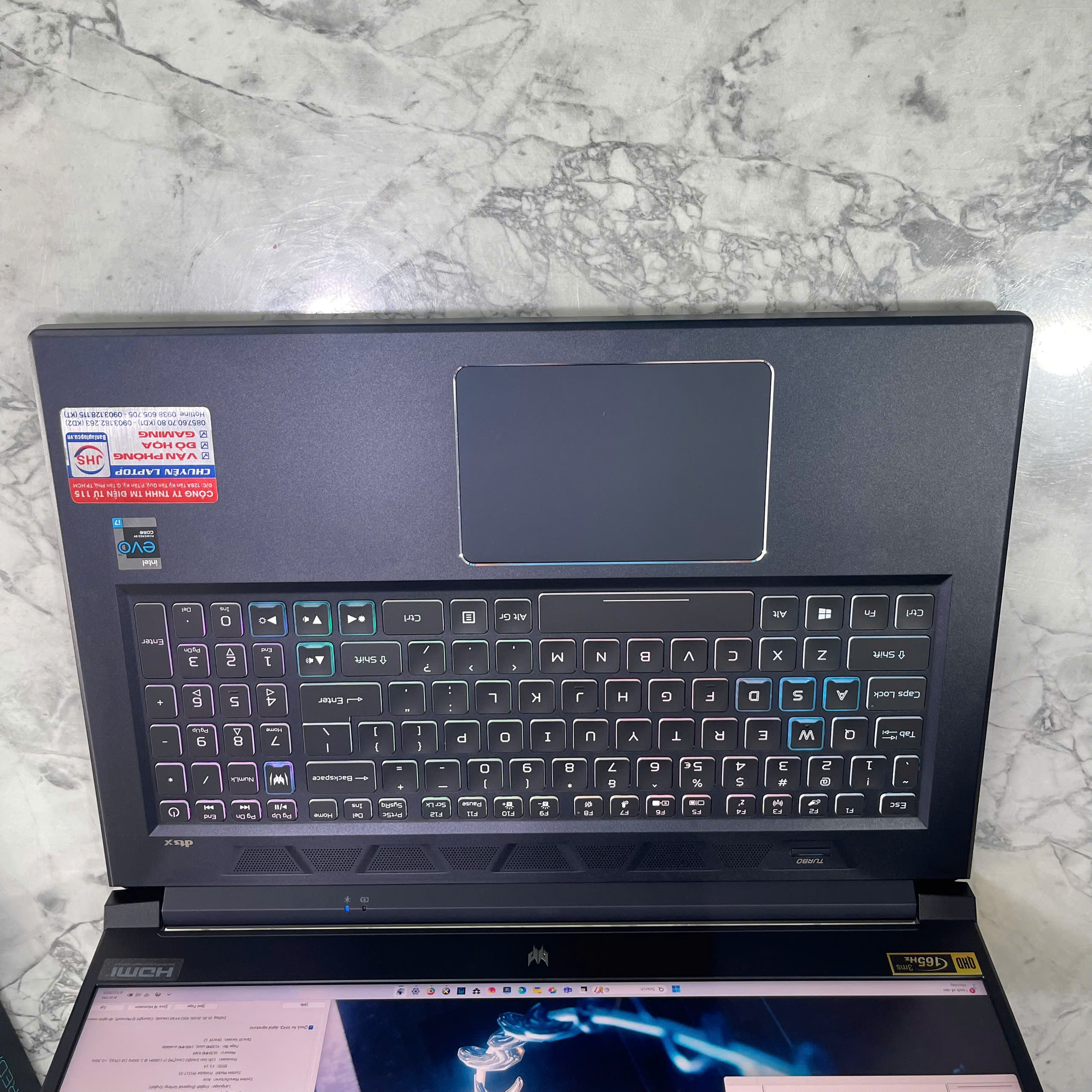   Acer Predator PH317-55 MÁY LIKENEW Core I7-11800H RAM 16GB  SSD 2.000 GB RTX 3070 8GB, Màn hình  17.3'' 2K 165Hz 