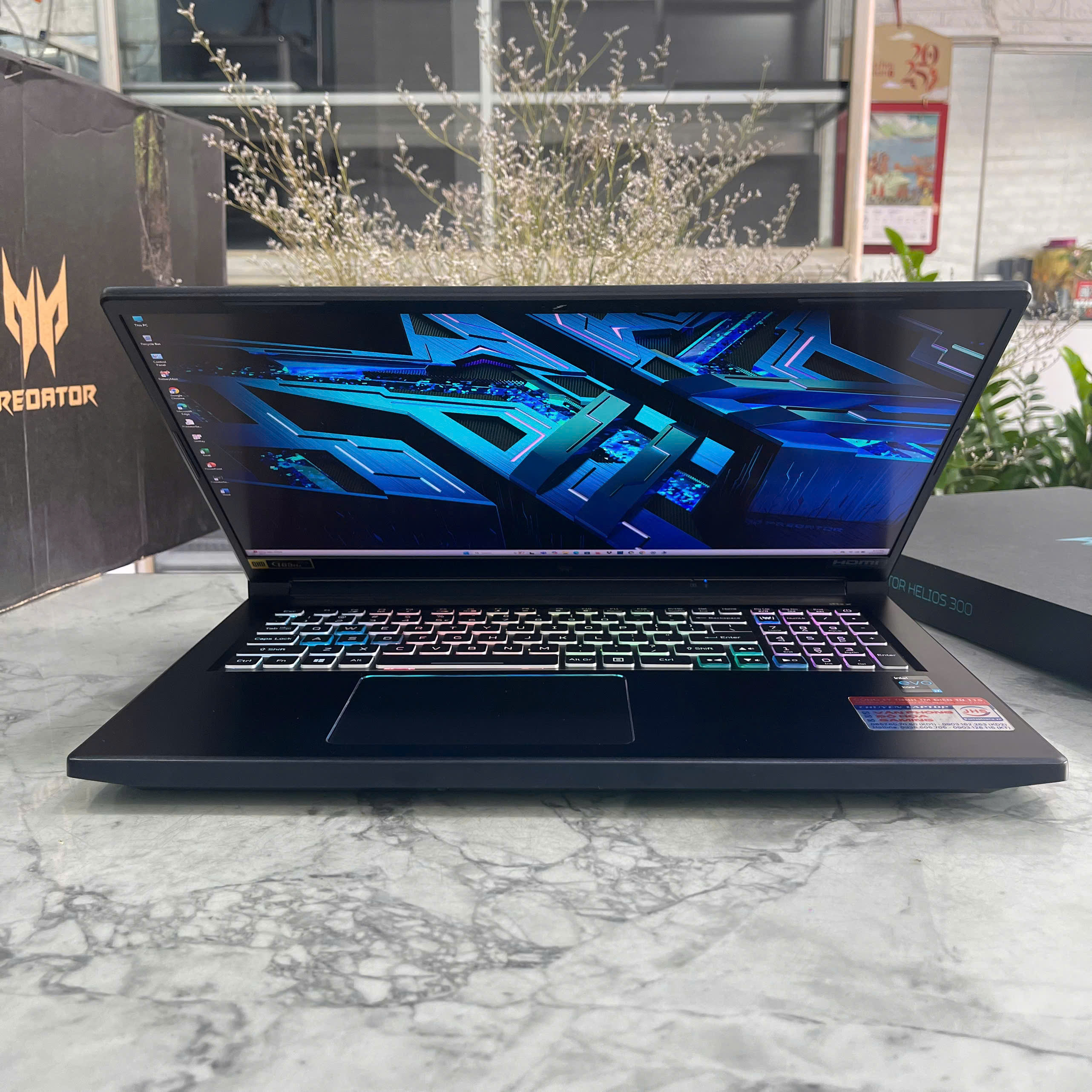   Acer Predator PH317-55 MÁY LIKENEW Core I7-11800H RAM 16GB  SSD 2.000 GB RTX 3070 8GB, Màn hình  17.3'' 2K 165Hz 