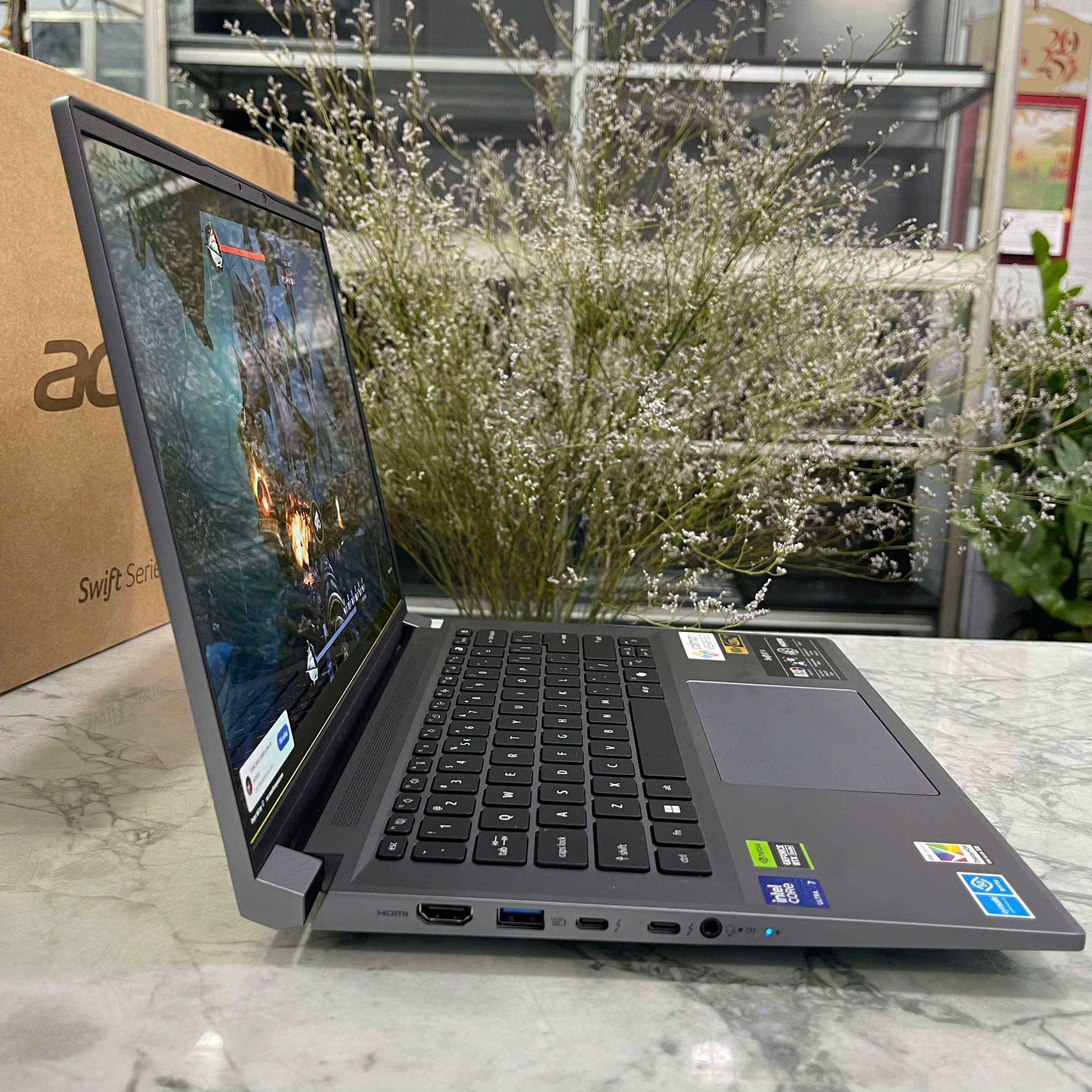 Acer Swift X 14 SFX14-72G-7776 (Full Box) Ultra 7 155H Ram 16GB Ssd 1.000GB RTX 4060 Màn Hình : 14 Inch 2.8K OLED 120Hz