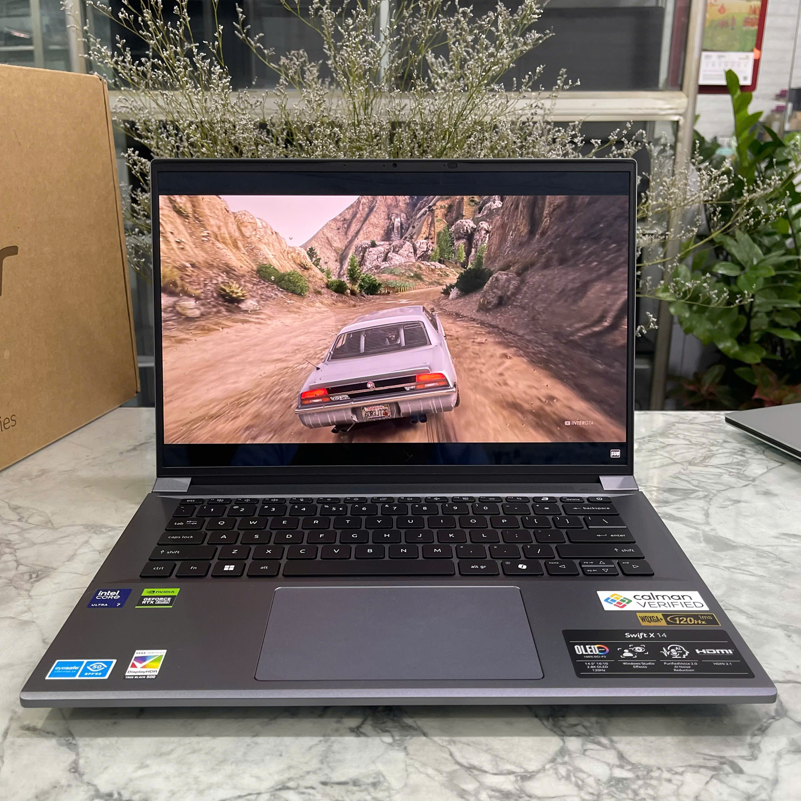 Acer Swift X 14 SFX14-72G-7776 (Full Box) Ultra 7 155H Ram 16GB Ssd 1.000GB RTX 4060 Màn Hình : 14 Inch 2.8K OLED 120Hz