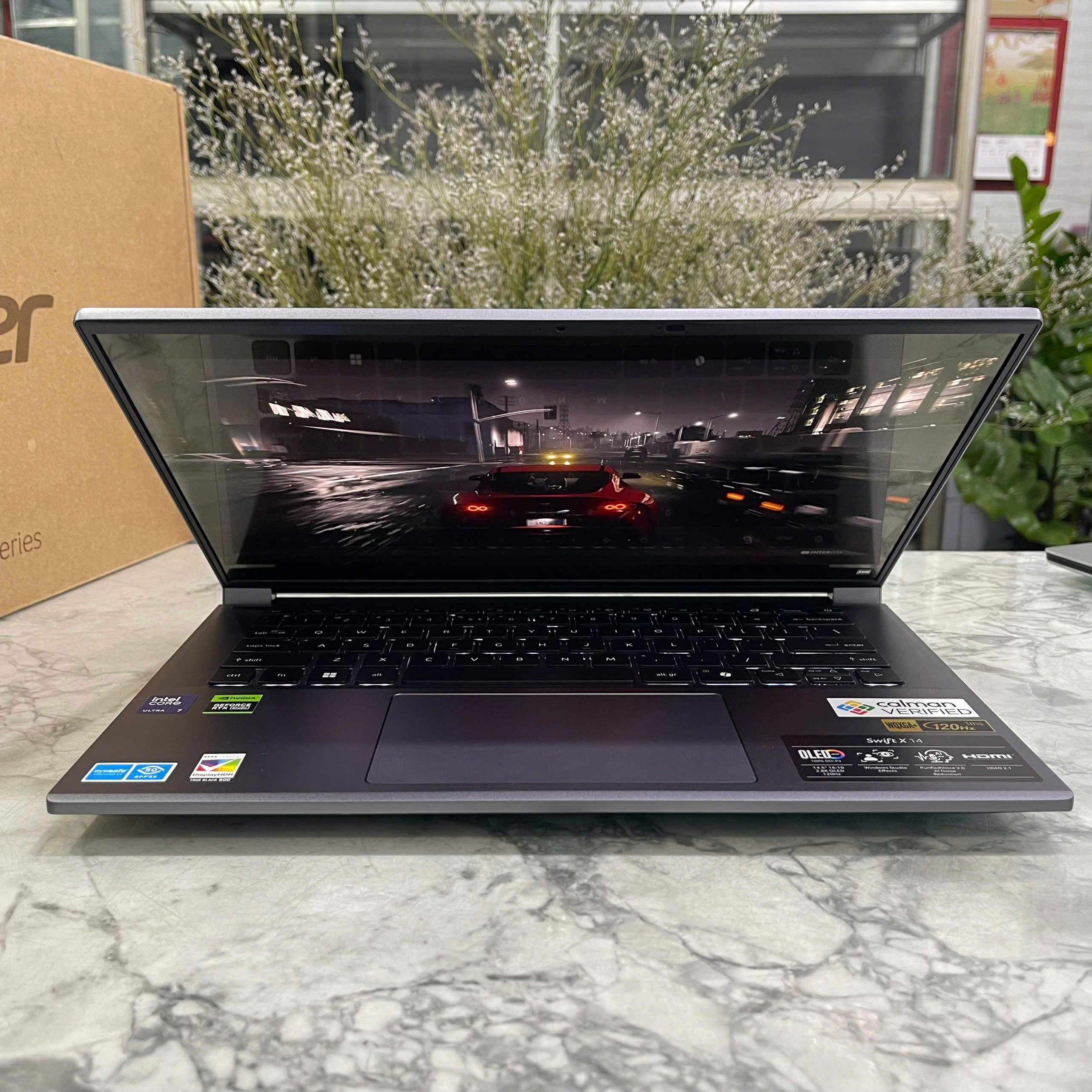 Acer Swift X 14 SFX14-72G-7776 (Full Box) Ultra 7 155H Ram 16GB Ssd 1.000GB RTX 4060 Màn Hình : 14 Inch 2.8K OLED 120Hz