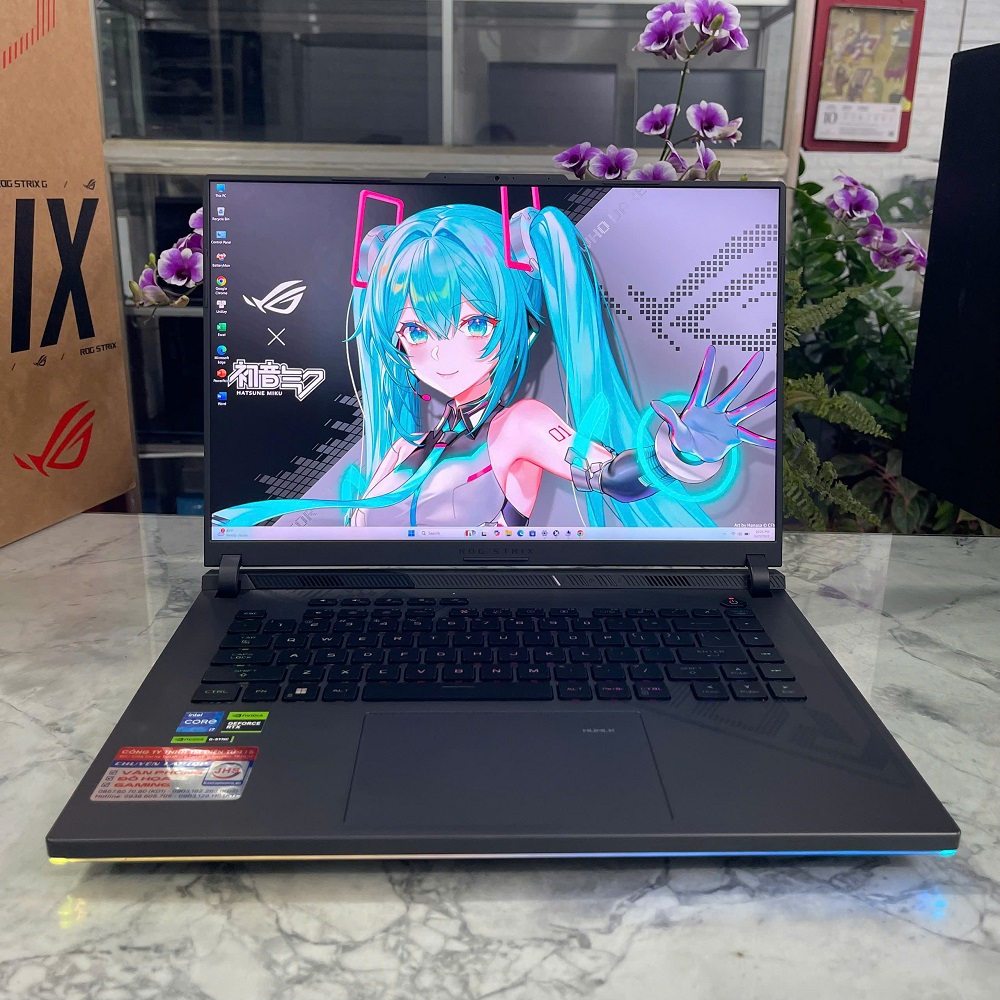 Asus ROG Strix G16 G614JV MÁY Likenew Fullbox CORE™ I7-13650HX RAM 16GB SSD 512GB RTX 4060 8GB MÀN HÌNH : 16 Inch WUXGA 165Hzz