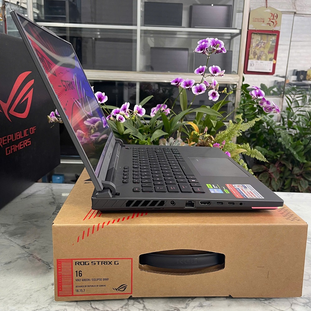 Asus ROG Strix G16 G614JV MÁY Likenew Fullbox CORE™ I7-13650HX RAM 16GB SSD 512GB RTX 4060 8GB MÀN HÌNH : 16 Inch WUXGA 165Hzz