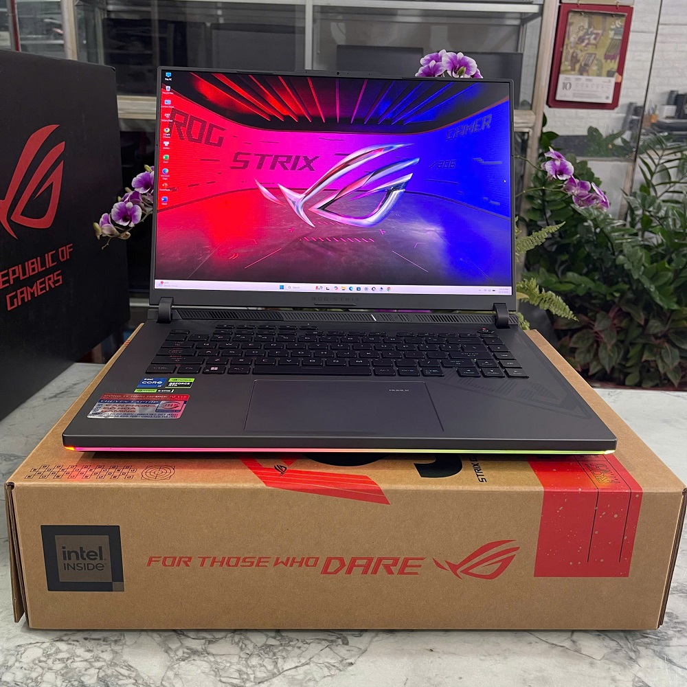 Asus ROG Strix G16 G614JV MÁY Likenew Fullbox CORE™ I7-13650HX RAM 16GB SSD 512GB RTX 4060 8GB MÀN HÌNH : 16 Inch WUXGA 165Hzz