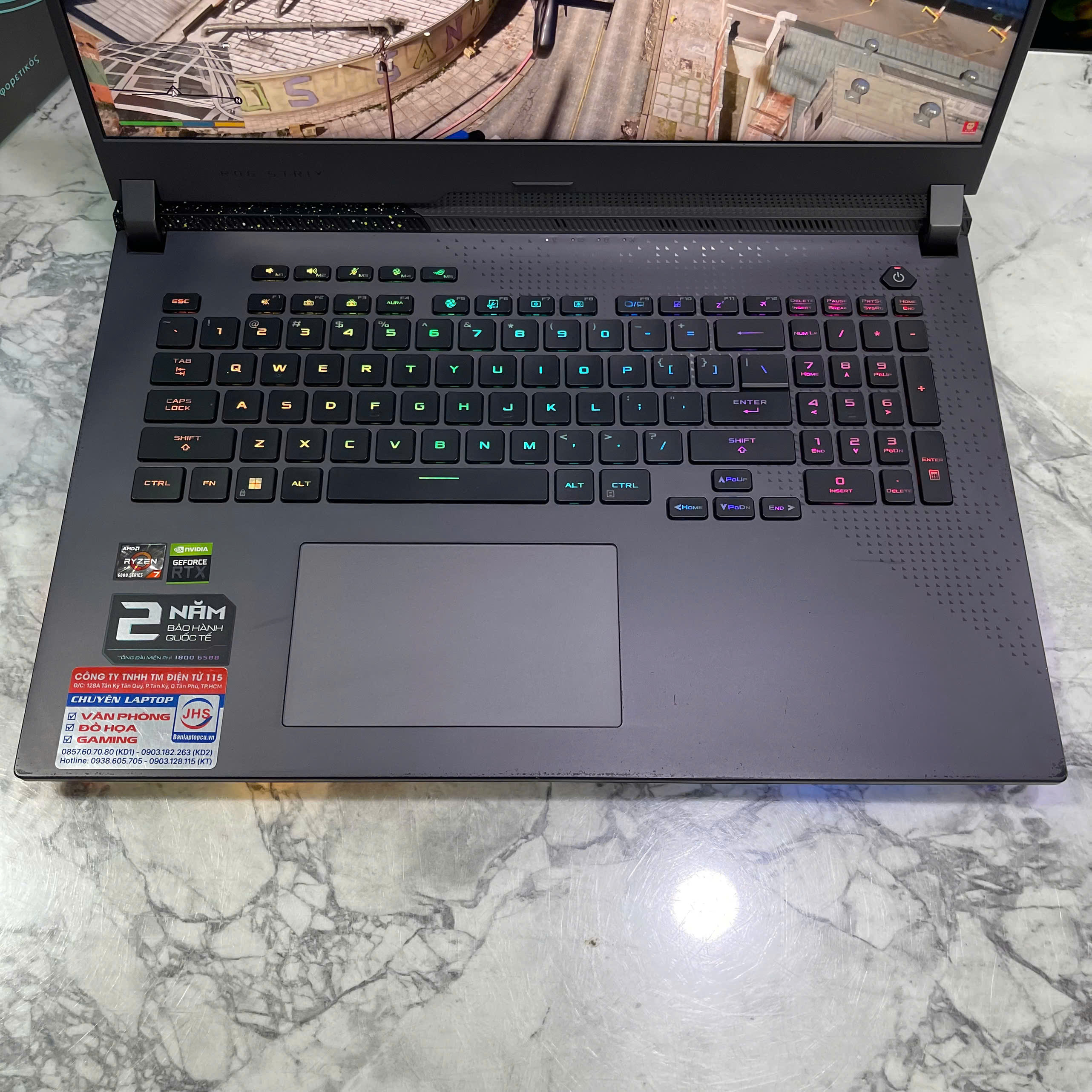 Asus ROG Strix G17 G713RW-LL157M Ryzen 7-6800H RAM 16GB SSD 1.000GB RTX™3070 Ti 8GB MÀN HÌNH : 17.3 Inch 2K 240Hz