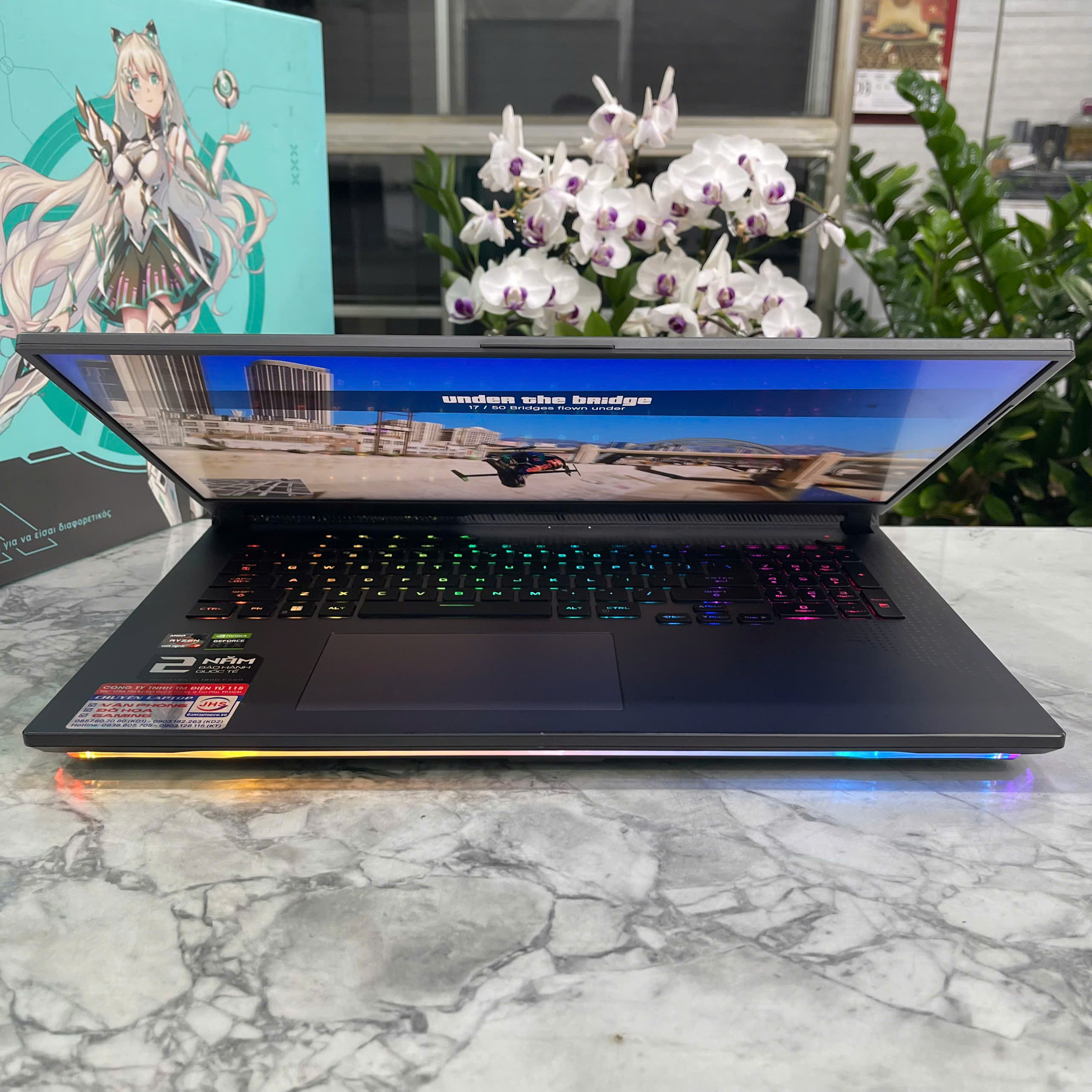 Asus ROG Strix G17 G713RW-LL157M Ryzen 7-6800H RAM 16GB SSD 1.000GB RTX™3070 Ti 8GB MÀN HÌNH : 17.3 Inch 2K 240Hz