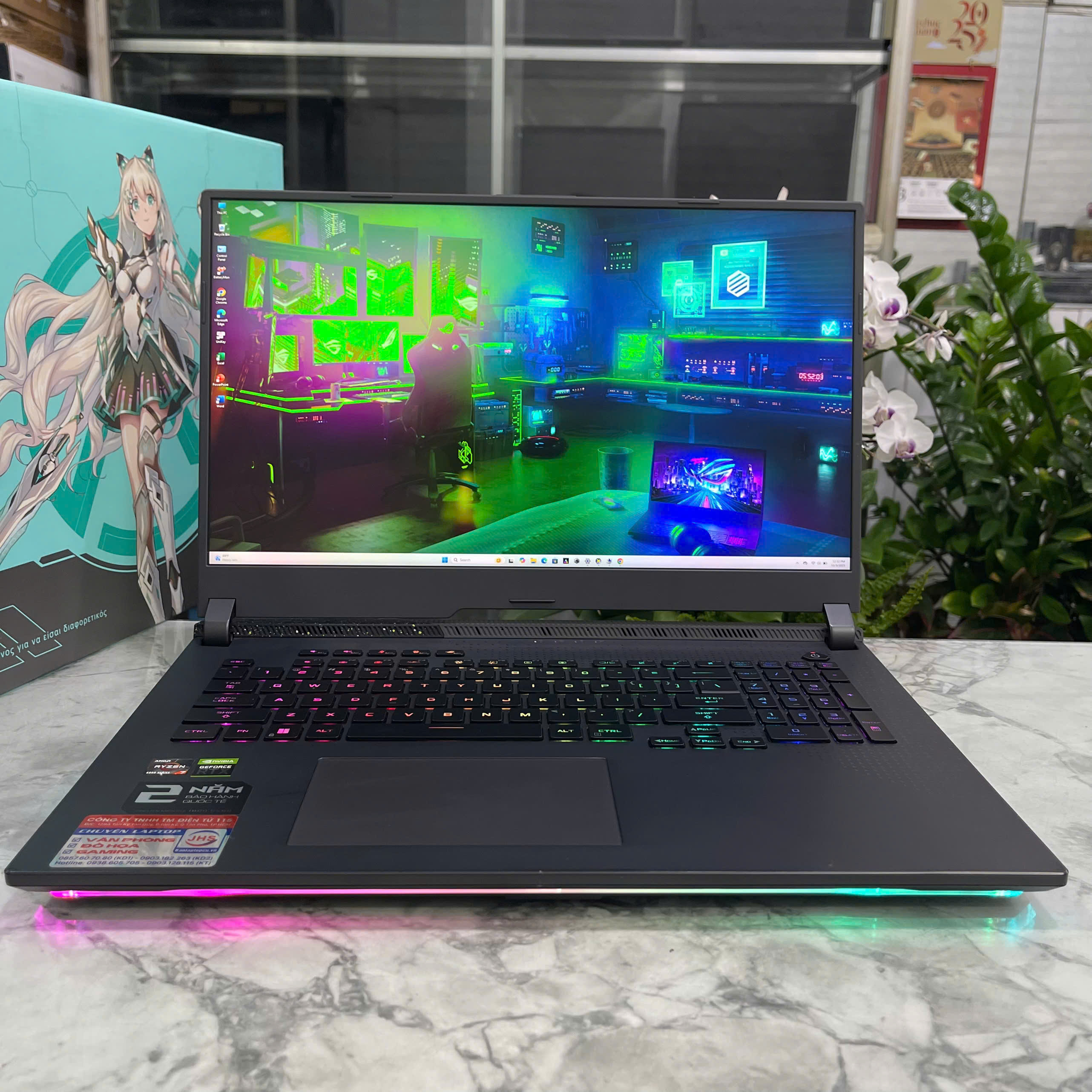 Asus ROG Strix G17 G713RW-LL157M Ryzen 7-6800H RAM 16GB SSD 1.000GB RTX™3070 Ti 8GB MÀN HÌNH : 17.3 Inch 2K 240Hz