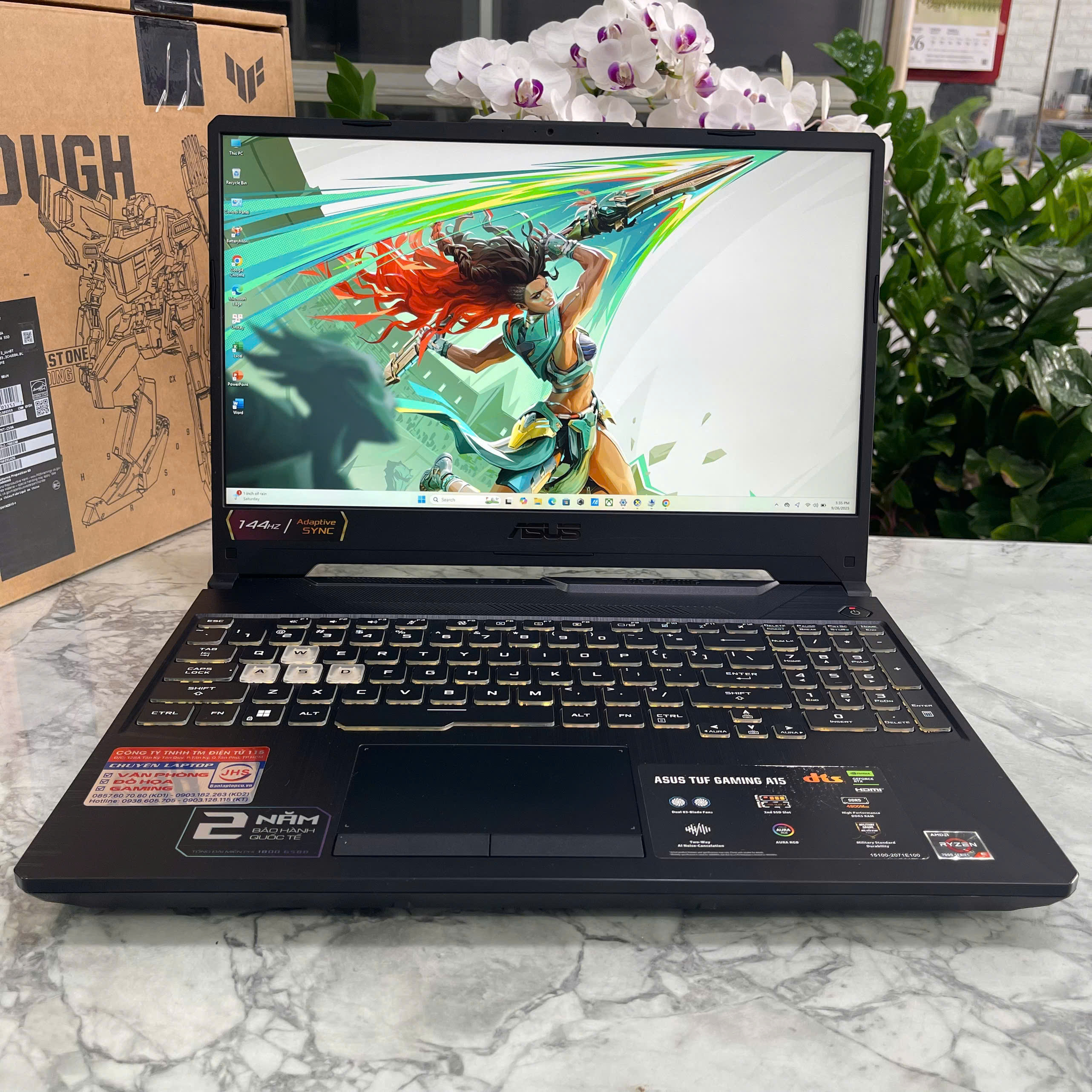 ASUS TUF A15 FA506NC (Máy LikeNew-Còn Bảo Hành Hãng) Ryzen 5 7535HS RAM 16GB SSD 512GB RTX™ 3050 4GB  MÀN HÌNH : 15.6 Inch IPS 144Hz