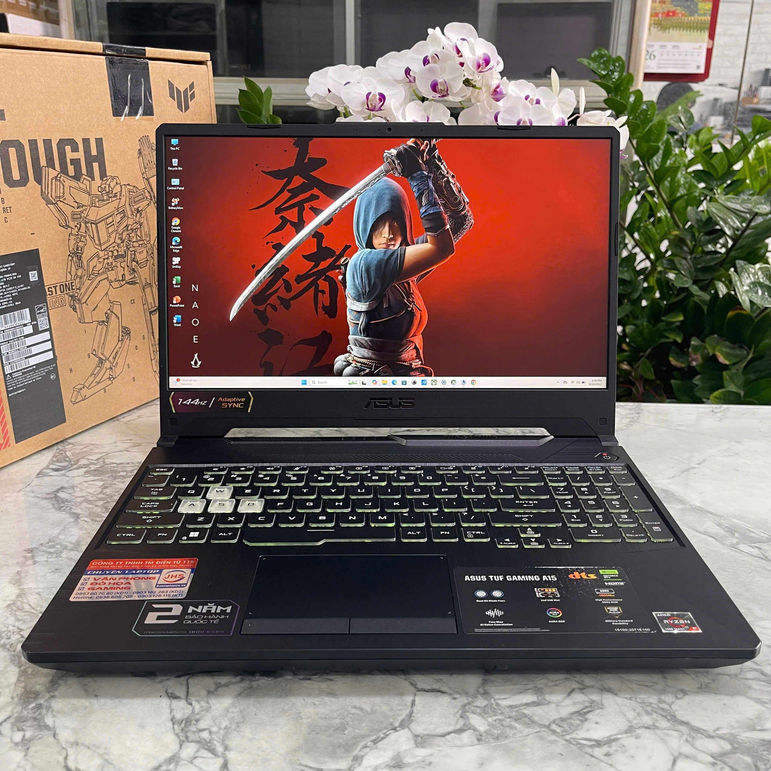 ASUS TUF A15 FA506NC (Máy LikeNew-Còn Bảo Hành Hãng) Ryzen 5 7535HS RAM 16GB SSD 512GB RTX™ 3050 4GB  MÀN HÌNH : 15.6 Inch IPS 144Hz