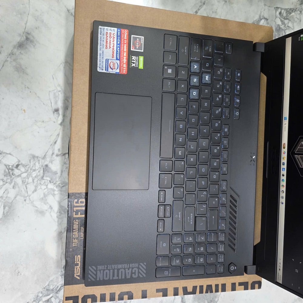 ASUS TUF A15 FA507NUR (Máy LikeNew-Bảo hành 31/12/2027 ) RYZEN 7 7435HS RAM 16GB SSD 512GB RTX 4050 6GB MÀN HÌNH : 15.6 INCH FULLHD 144Hz, 250 nits, 100% sRGB