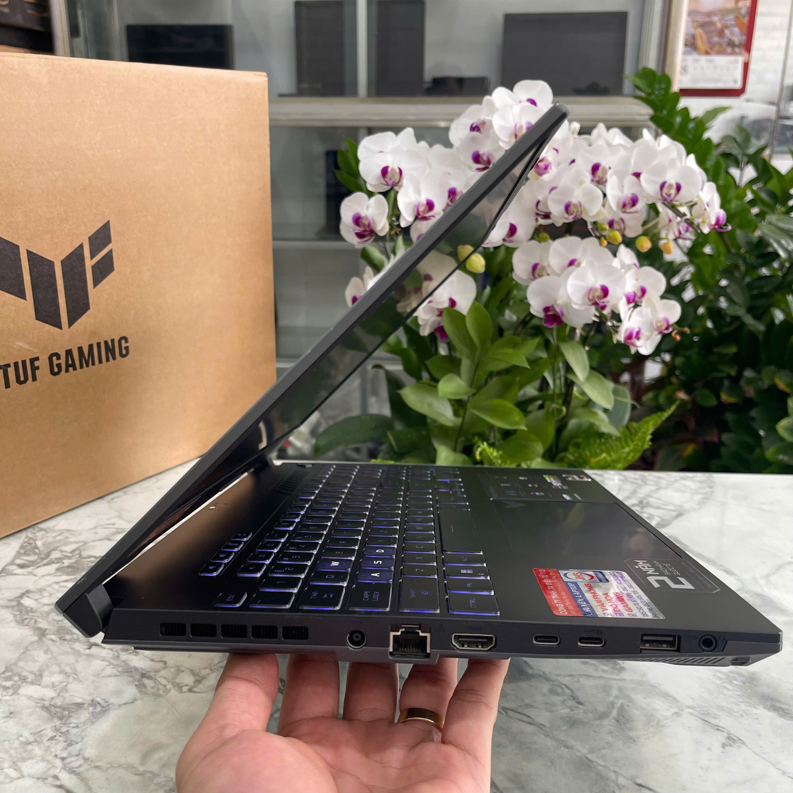 ASUS TUF A15 FA507NV (Máy LikeNew-BẢO HÀNH HÃNG) Ryzen 7-7735HS RAM 16GB SSD 512GB  RTX 4060 8GB MÀN HÌNH : 15.6 Inch FHD 144Hz