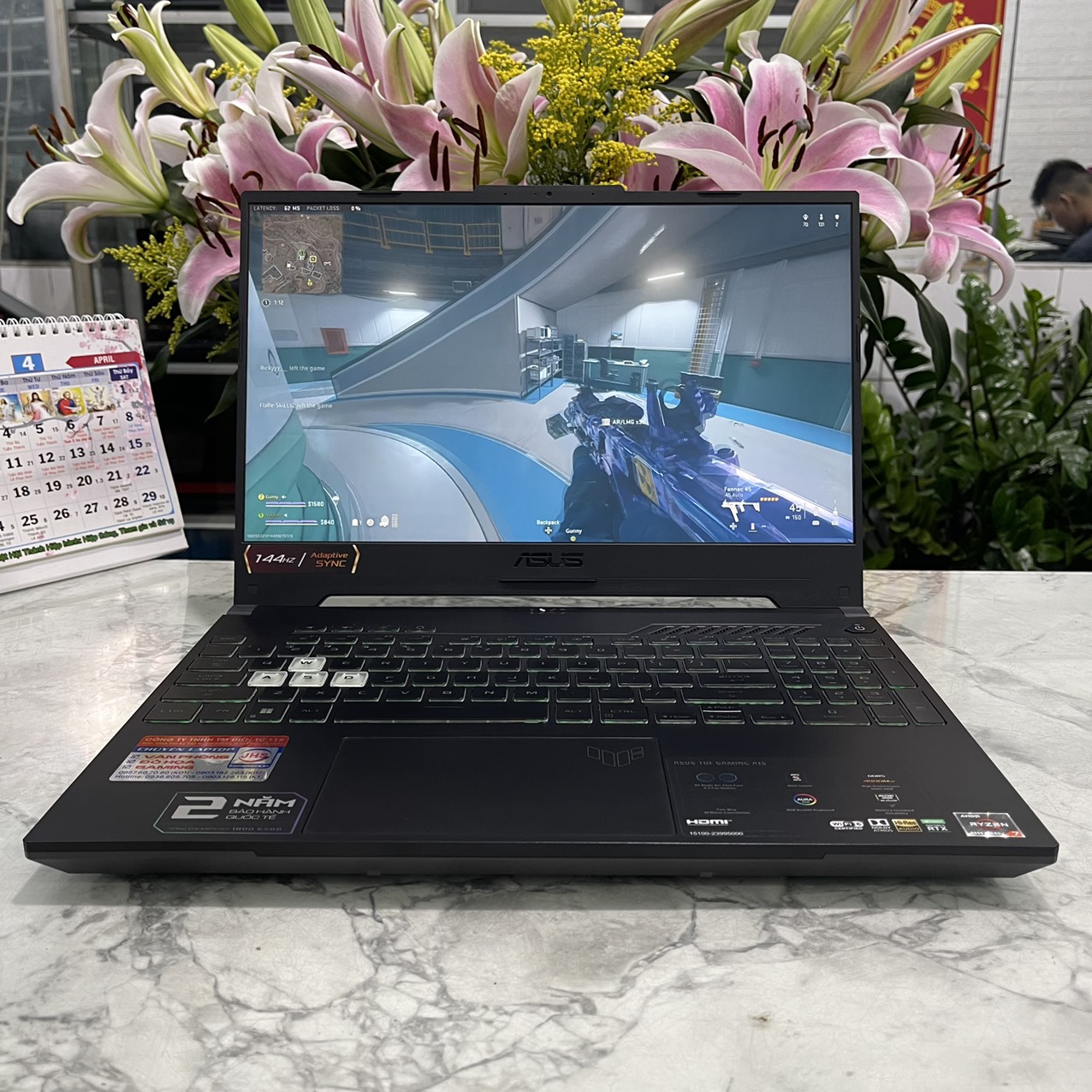  Asus TUF A15 FA507RC  Ryzen 7- 6800H  Ram 16GB Ssd 512GB  RTX 3050 4GB  Màn Hình : 15.6 Inch FHD 144Hz