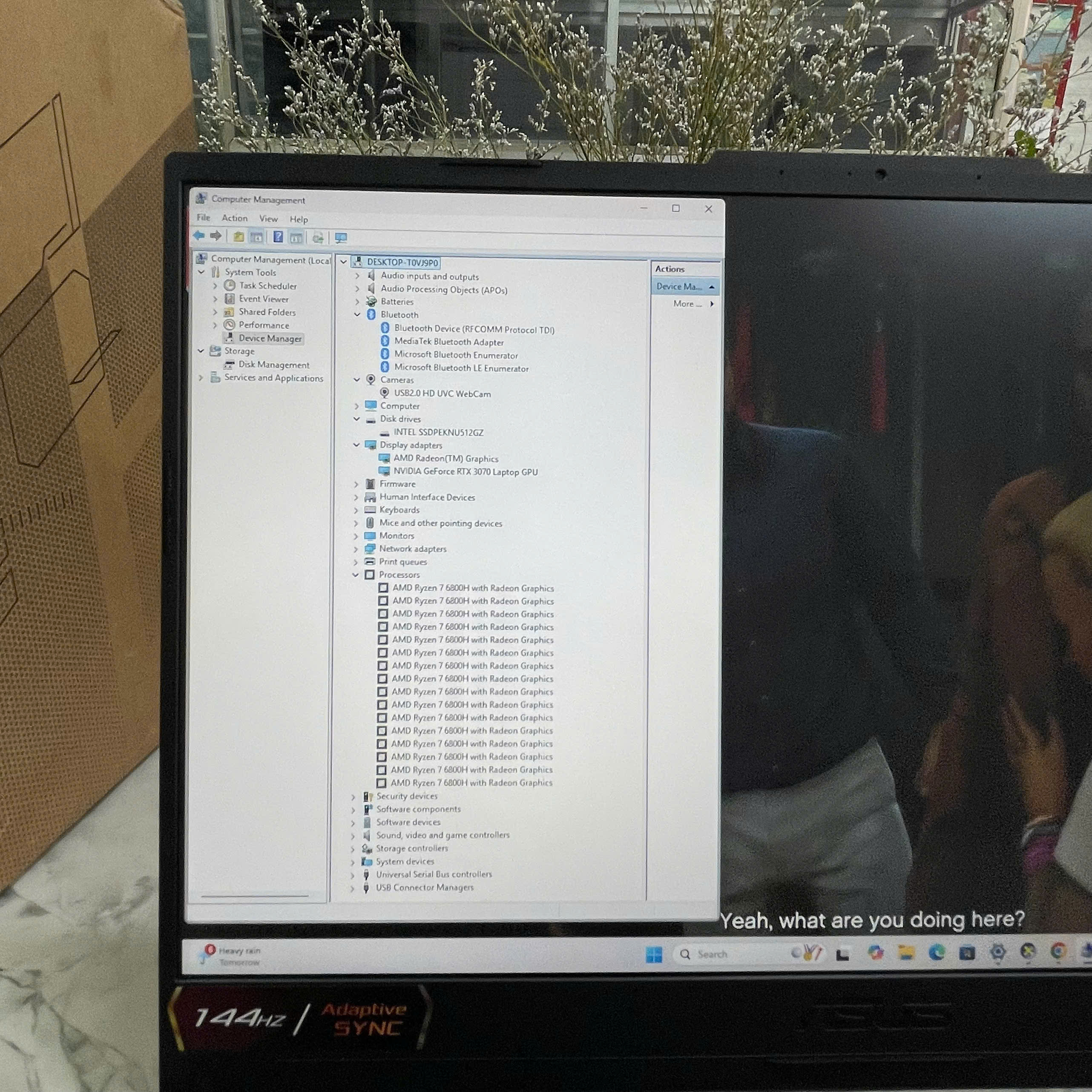   Asus TUF A15 FA507RR  Ryzen 7- 6800H  Ram 16GB Ssd 512GB  RTX 3070 8GB  Màn Hình : 15.6 Inch FHD 144Hz