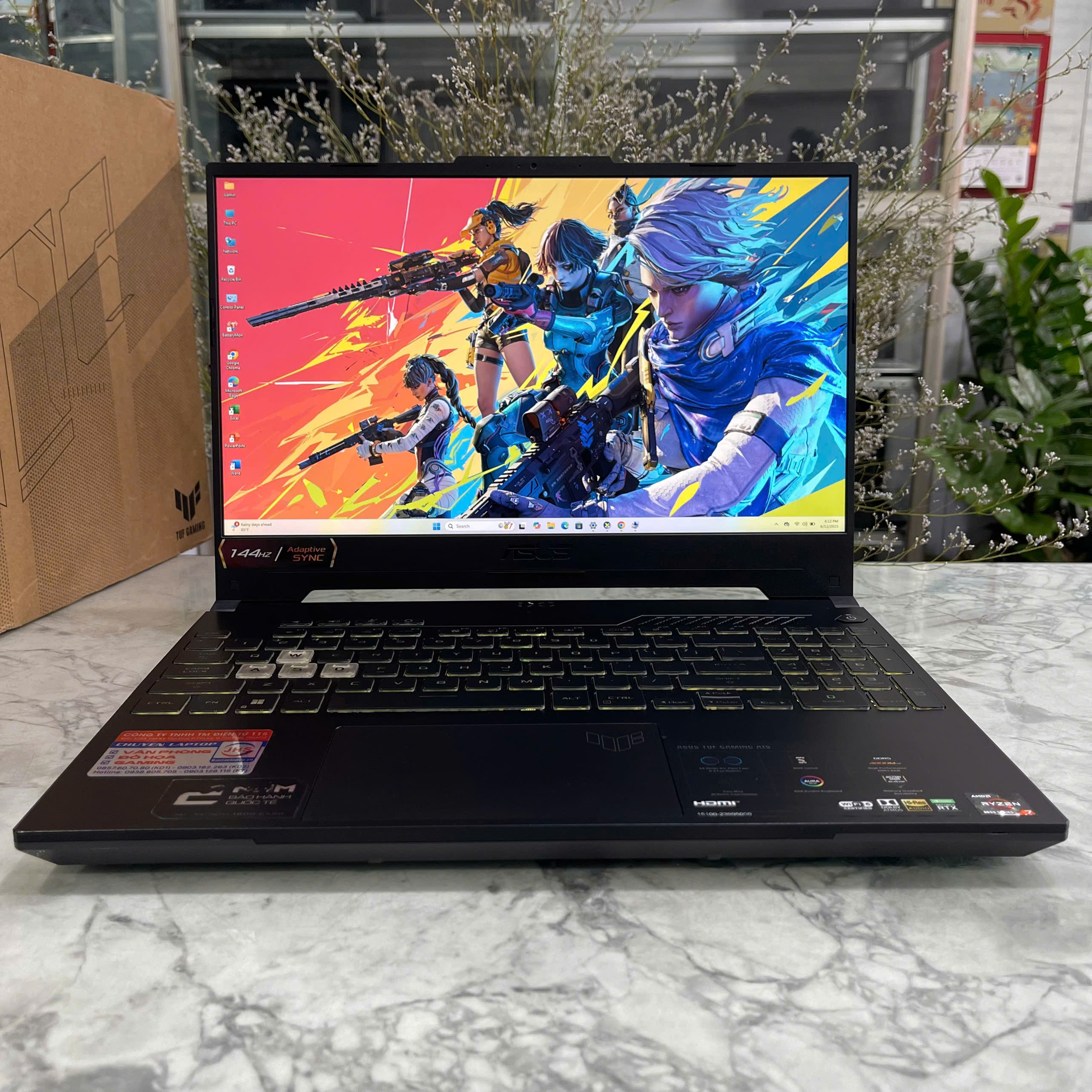   Asus TUF A15 FA507RR  Ryzen 7- 6800H  Ram 16GB Ssd 512GB  RTX 3070 8GB  Màn Hình : 15.6 Inch FHD 144Hz