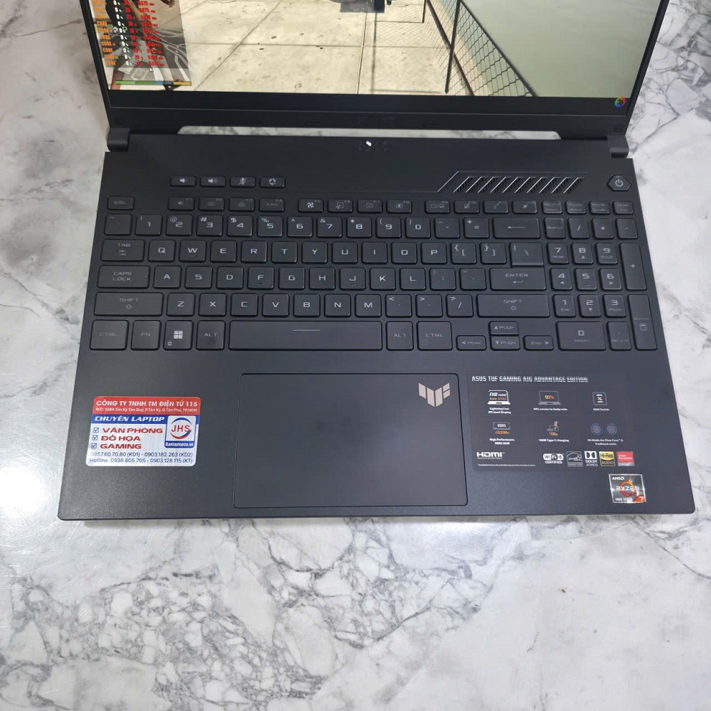 ASUS TUF A16 ADVANTAGE EDITION FA617NX (MÁY NEW OPEN BOX) RYZEN 7- 7735HS RAM 16GB SSD 1T VGA RADEON™ RX 7700S 8G MÀN HÌNH : 16 INCH FHD+ 165Hz