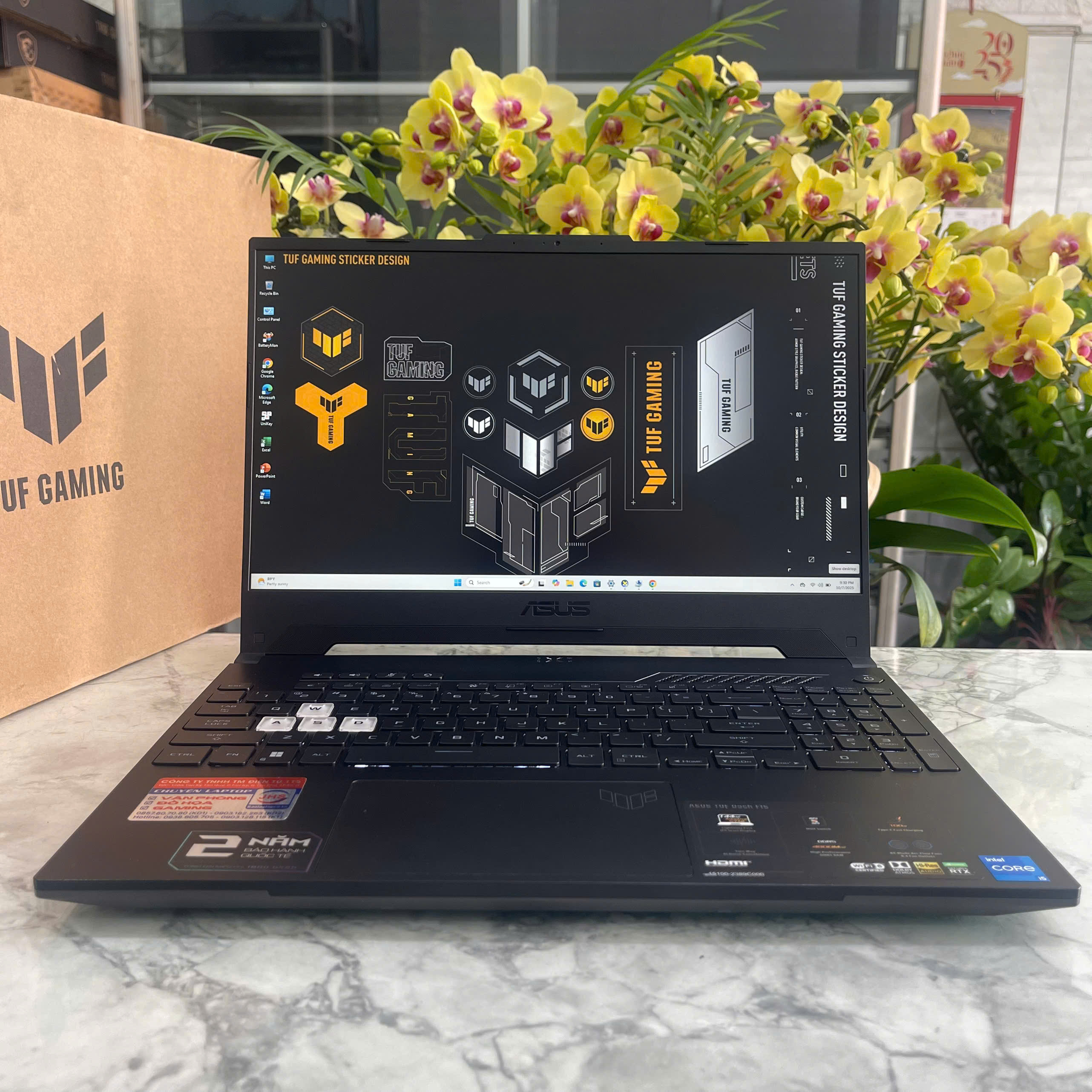 Asus TUF Dash F15 FX517ZE-HN045W Core I5-12450H RAM 8GB SSD 512GB Vga RTX 3050Ti (4GB) MÀN : 15.6 Inch IPS 144Hz