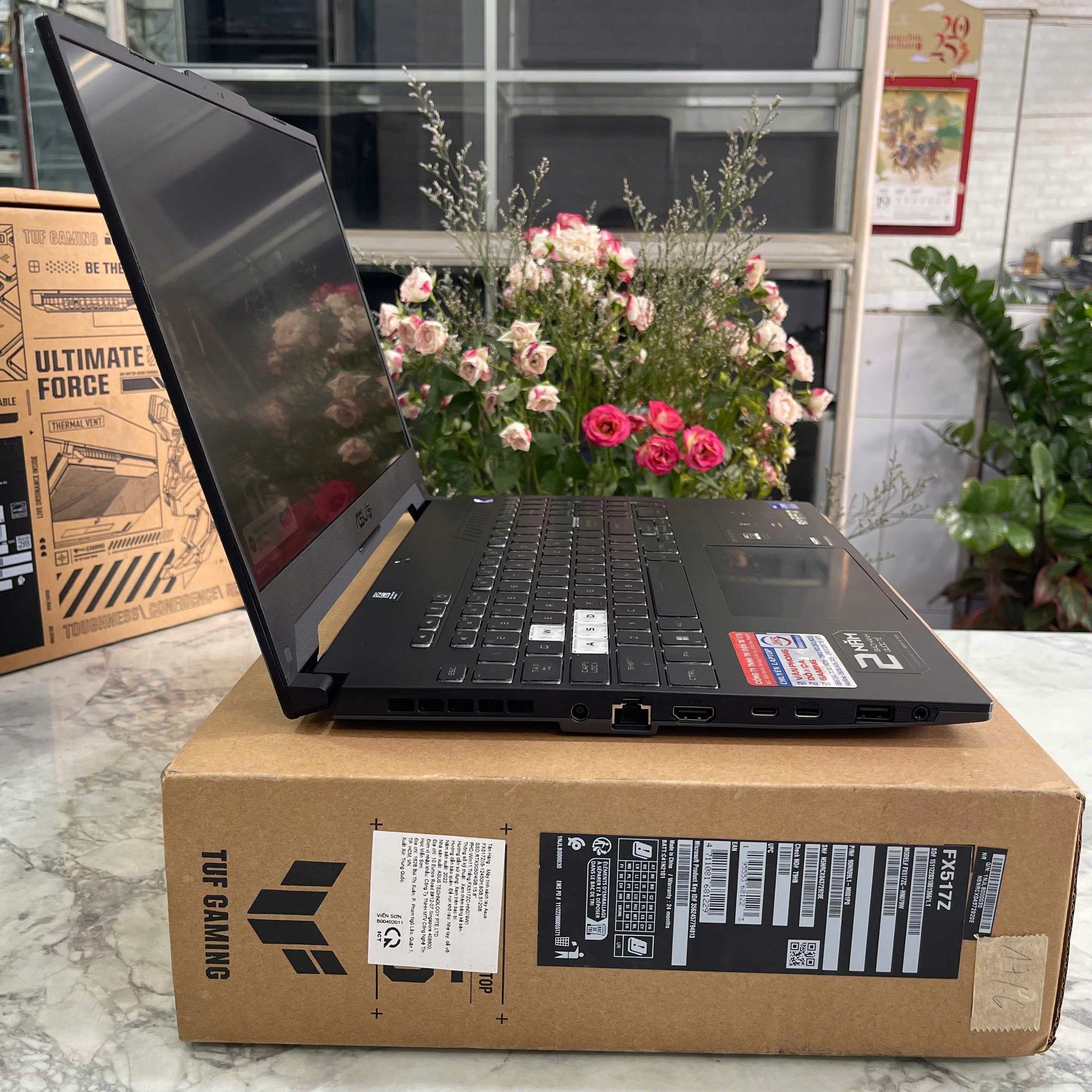 Asus TUF Dash F15 FX517ZM- HN480W Core I7-12650H Ram 8gb Ssd 512gb Vga RTX 3060 (6GB) Màn 15.6 Inch IPS 144Hz