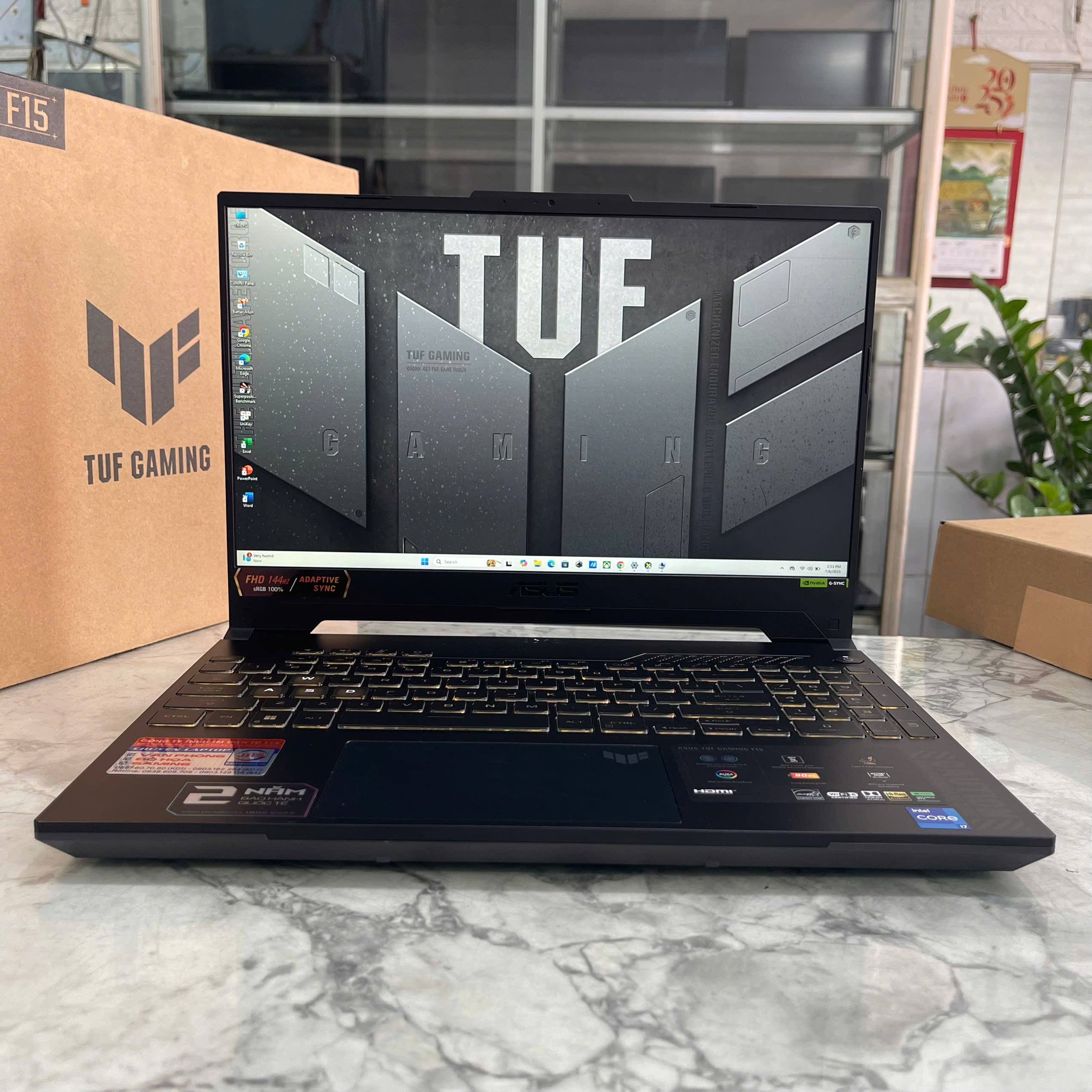  ASUS TUF F15 FA507ZV4 (Full Box-Bảo Hành Hãng) Core™ I7-12700H Ram 32GB Ssd 512GB RTX 4060 (8GB) Màn 15.6 Inch 144Hz