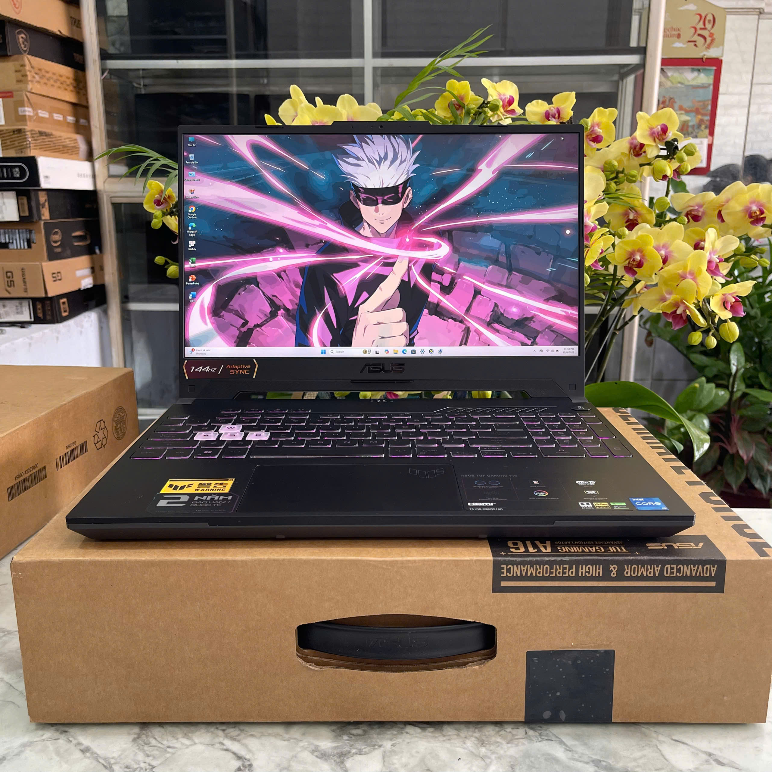  Asus TUF F15 FX507ZC4 Core I5-12500H RAM 32Gb SSD 1.000GB VÀ 512GB RTX 3050 4GB Màn 15.6” IPS 144Hz 