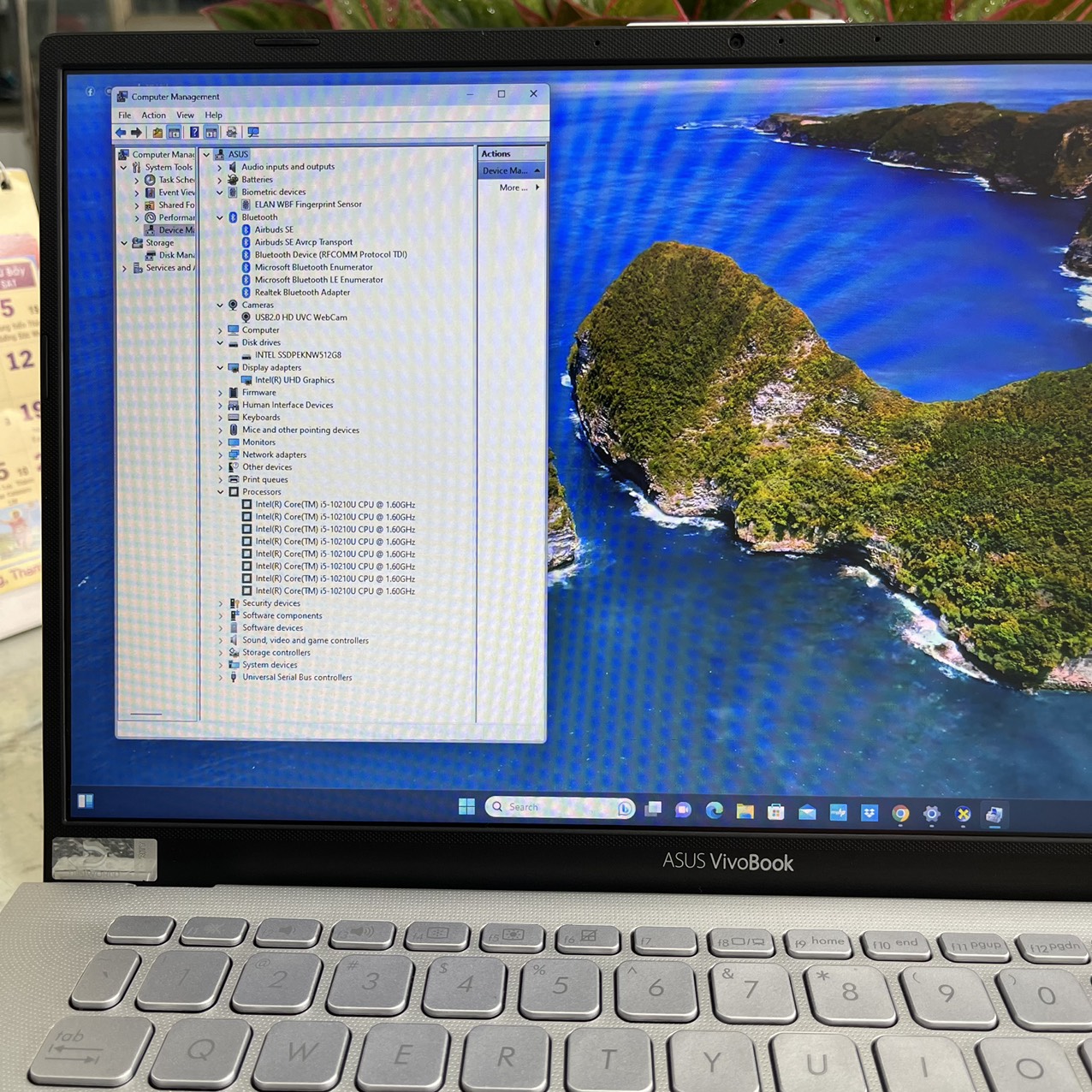 ASUS VivoBook 14 A412FA-A412FA Core I5-10210U Ram 8gb Ssd 512gb Màn Hình 14.0''Inch Fhd IPS