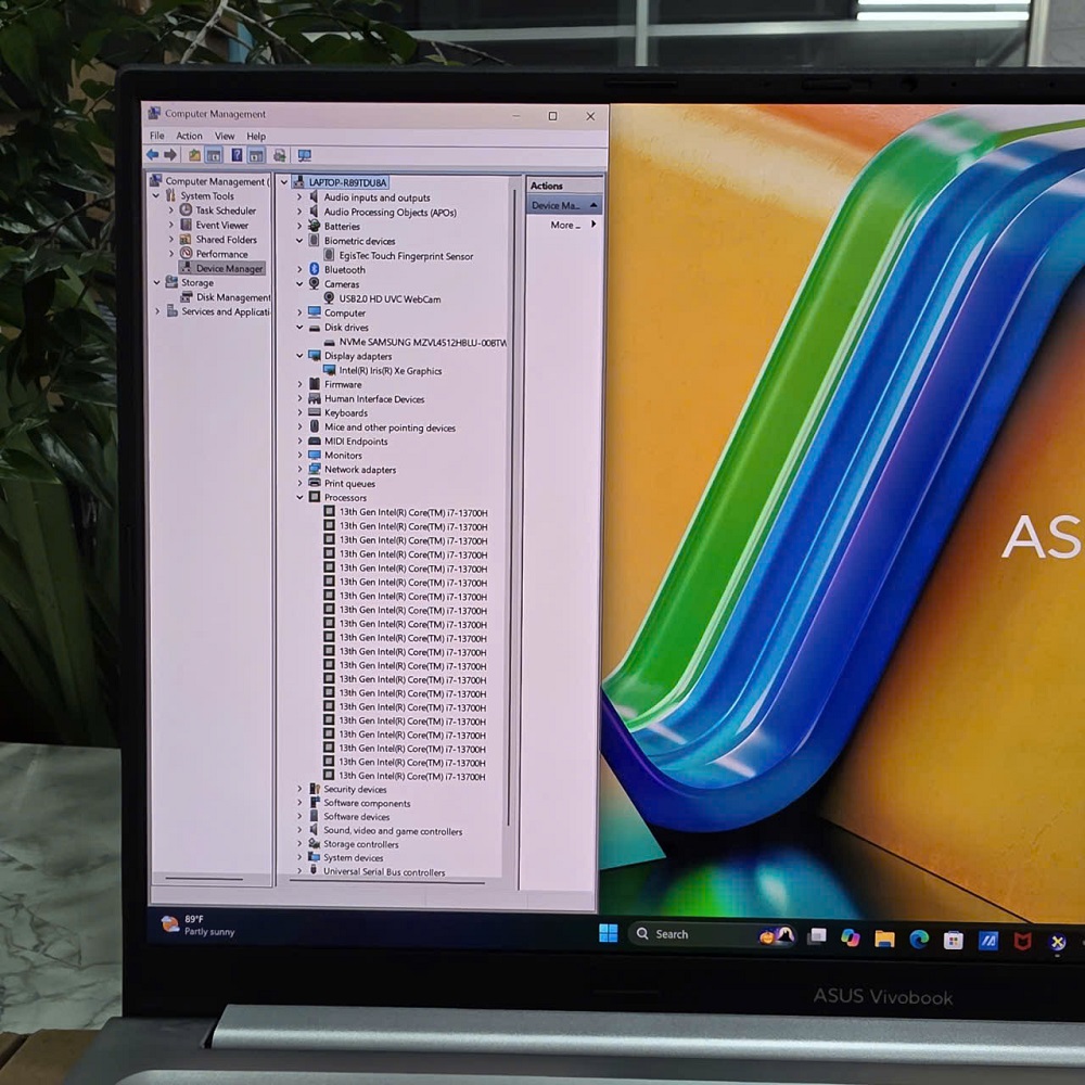 ASUS Vivobook 15 OLED A1505VA-MA492W CORE I7-13700H RAM 16GB SSD 512GB MÀN HÌNH : 15 INCH 3K OLED