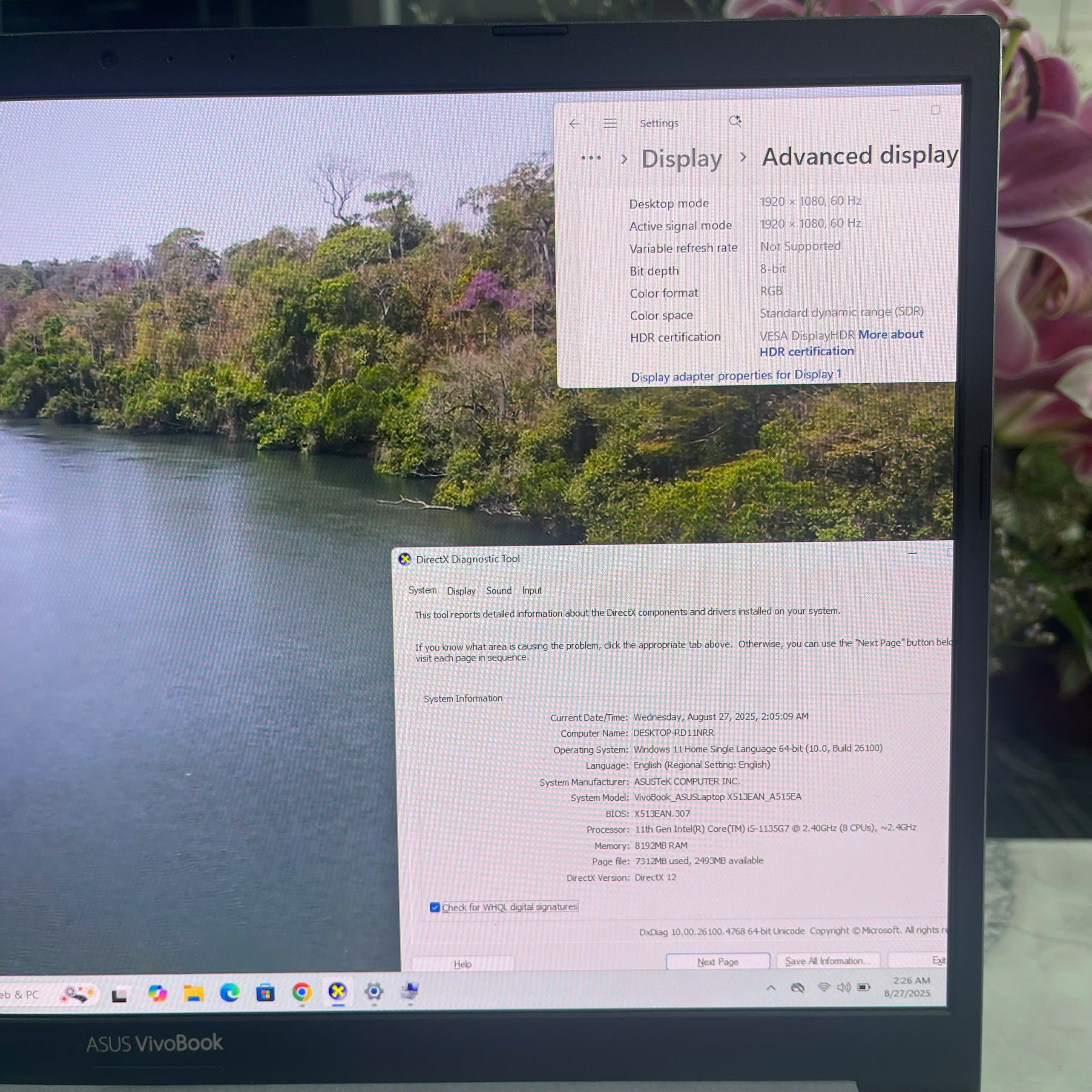 Asus Vivobook A515EA Core I5-1135G7 Ram 8Gb Ssd 512Gb Màn Hình : 15.6 Inch FHD IPS