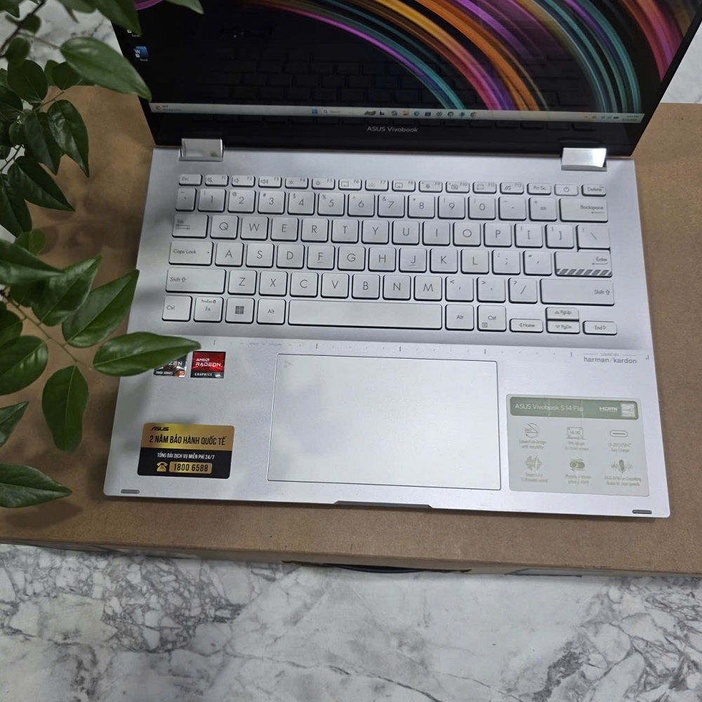 ASUS Vivobook S14 Flip TN3402YA RYZEN 5 7530U RAM 8GB SSD 512GB MÀN HÌNH : 14 INCH FHD+ TOUCH XOAY GẬP 360