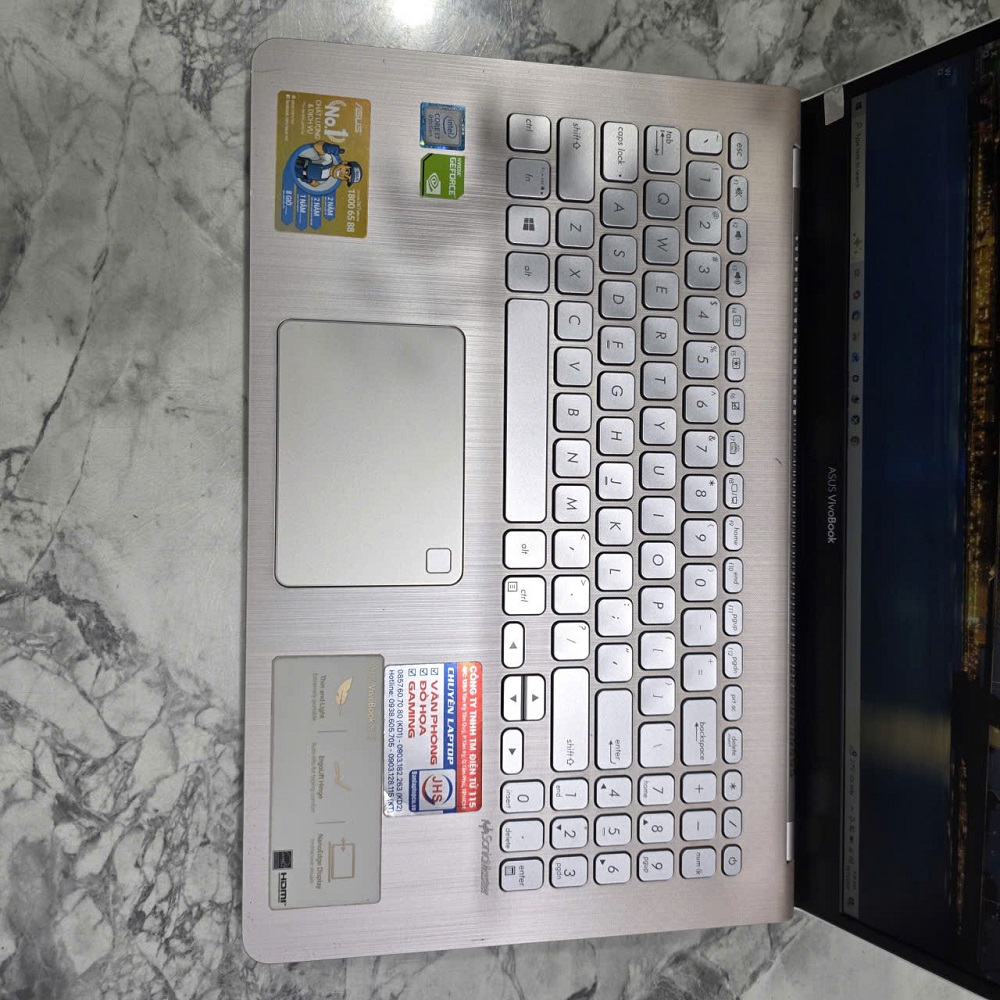 ASUS VivoBook S530FN VỎ NHÔM NGUYÊN KHỐI CORE I7-8565U RAM 8GB SSD 240GB GeForce MX150 MÀN HÌNH : 15.6 INCH