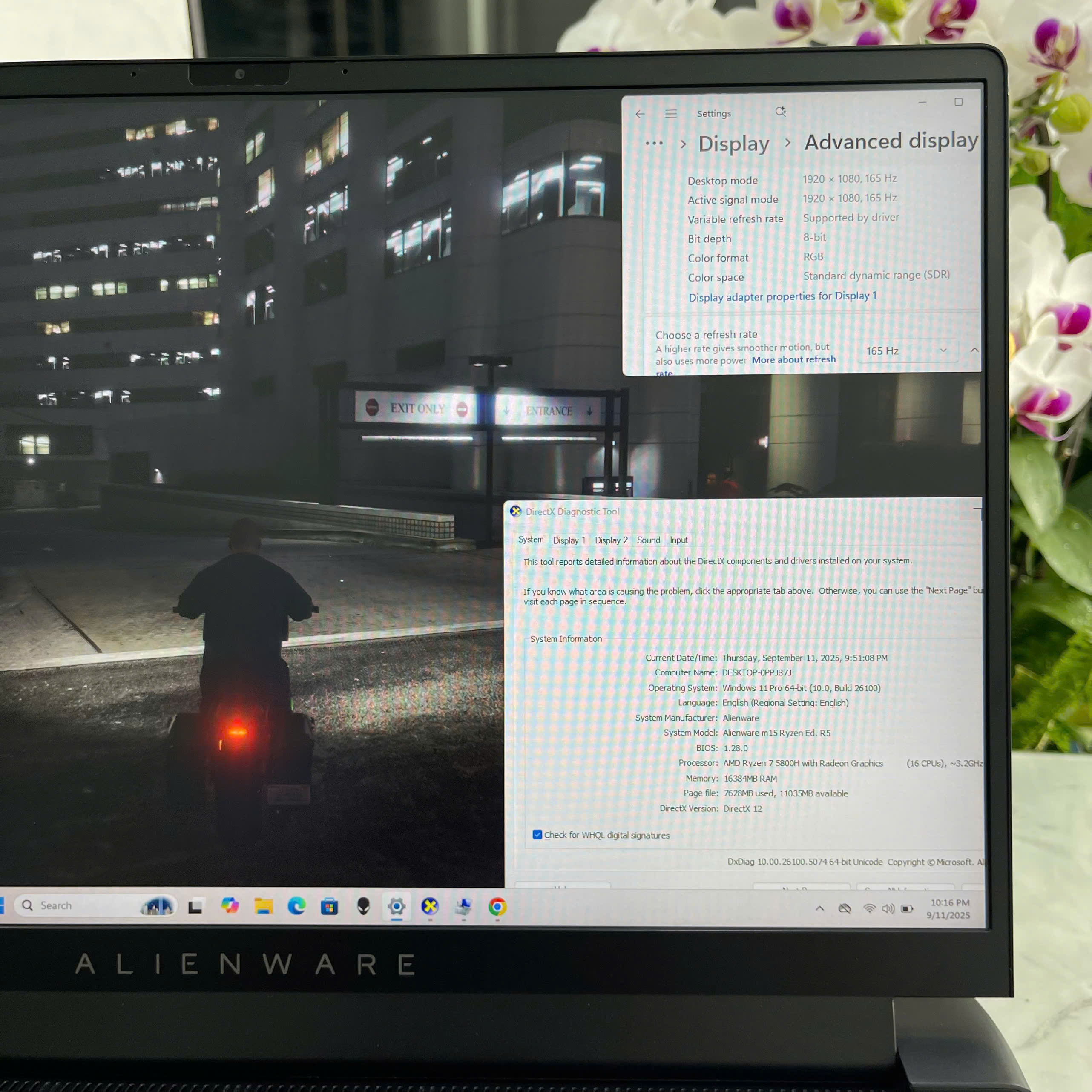 Dell Alienware M15 Ryzen Edition R5 Máy LikeNew Ryzen 7-5800H RAM 16GB SSD 512GB RTX 3060 6GB Màn Hình : 15.6 Inch FHD 165Hz 100% sRGB