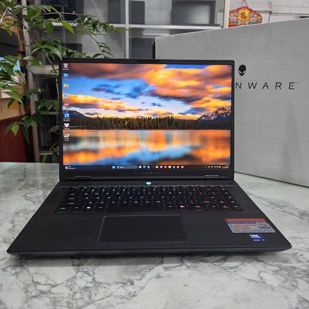 Dell Alienware M16 R2 (2024) CORE ULTRA 7 155H RAM 16GB SSD 1TB RTX 4070 8GB MÀN HÌNH : 16Inch QHD+