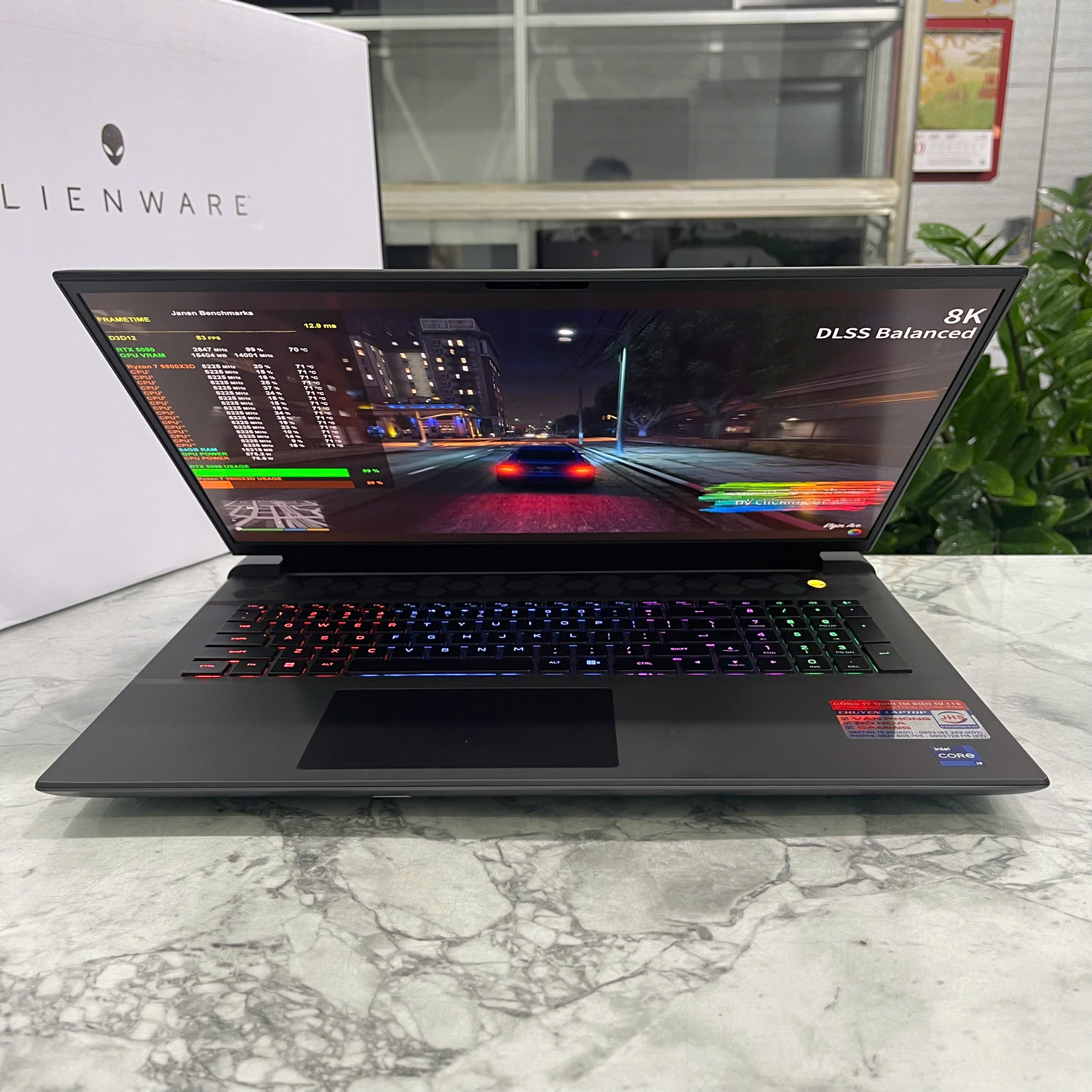DELL ALIENWARE M18 R1 (Máy LikeNew-Full Box) Core I9-13900HX Ram 32GB Ssd 1T RTX 4080 12GB Màn Hình : 18 Inch FHD+  480Hz