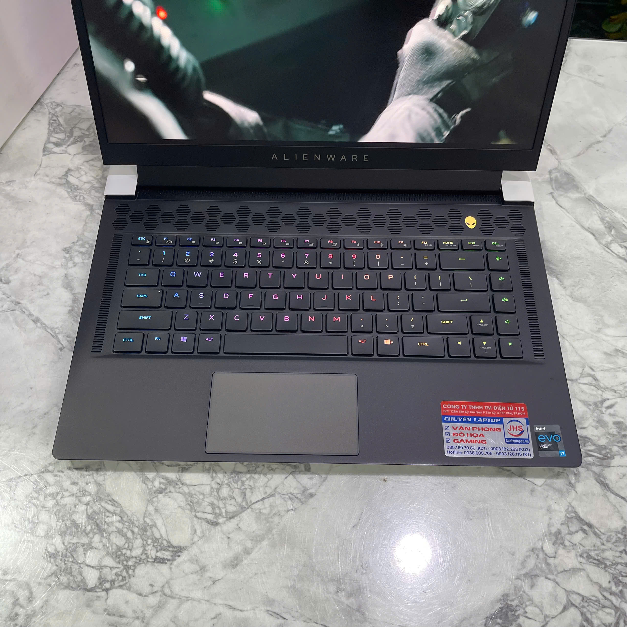Dell Alienware X15 R1 Máy LikeNew Core I7-11800H RAM 16GB SSD 512GB RTX 3070 8GB Màn Hình : 15.6 Inch FHD 360Hz 