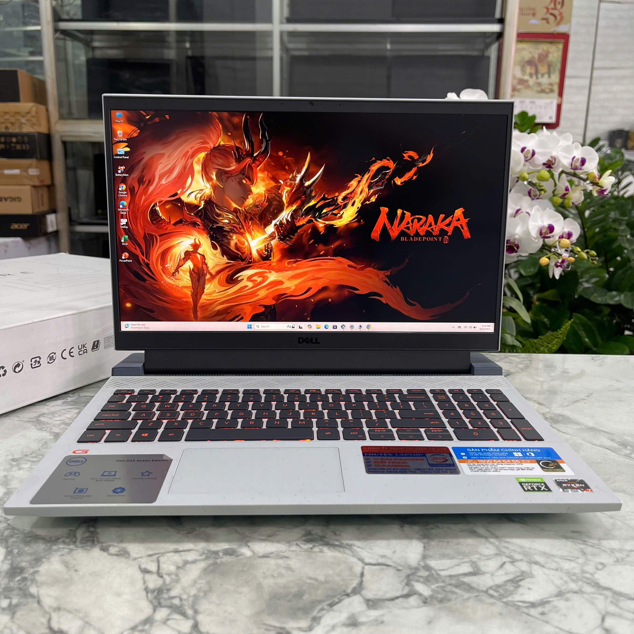 Dell G15 5515 Ryzen 5-5600H RAM 16GB SSD 512GB RTX 3050 4GB GDDR6 MÀN HÌNH : 15.6''IPS Fhd 120Hz