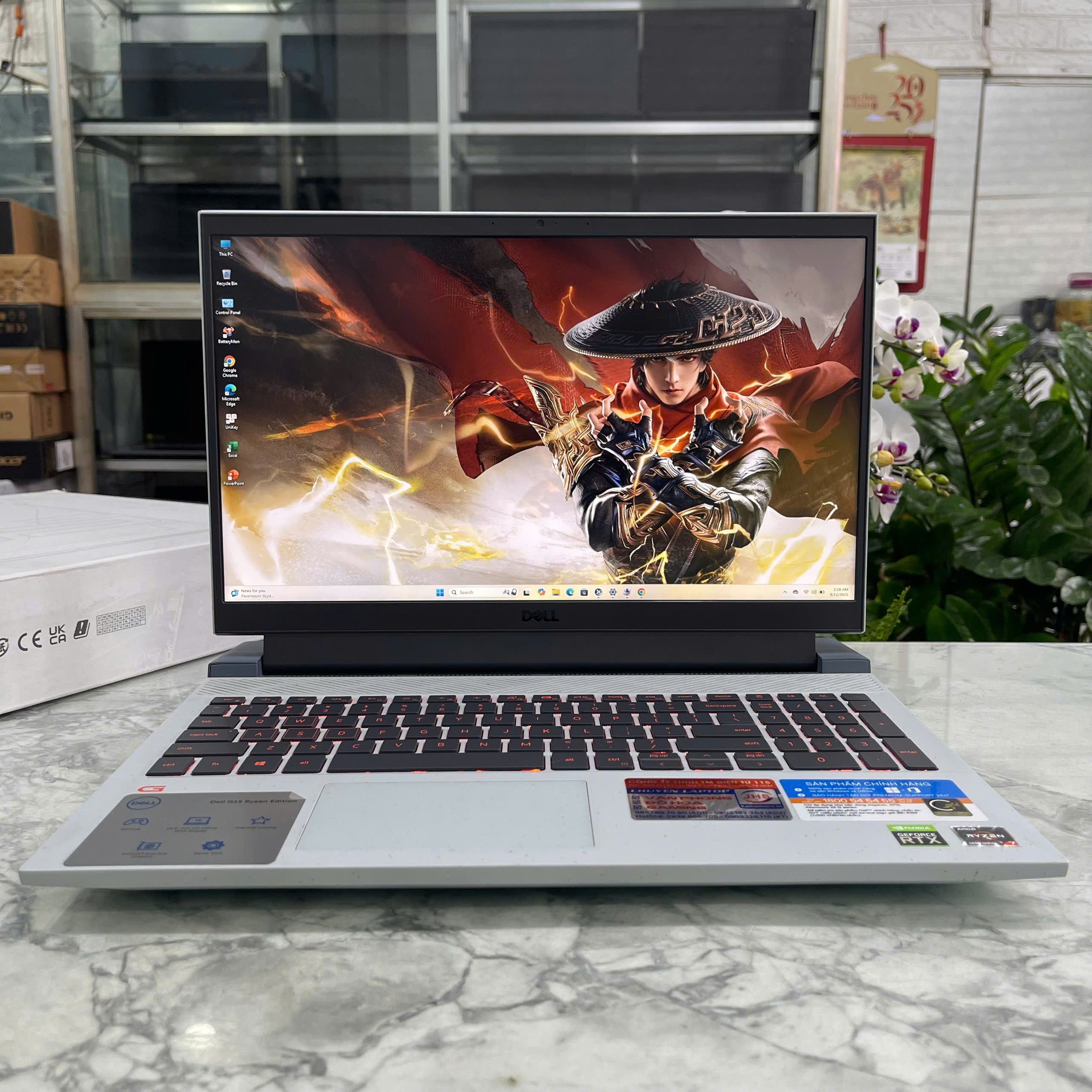 Dell G15 5515 Ryzen 5-5600H RAM 16GB SSD 512GB RTX 3050 4GB GDDR6 MÀN HÌNH : 15.6''IPS Fhd 120Hz