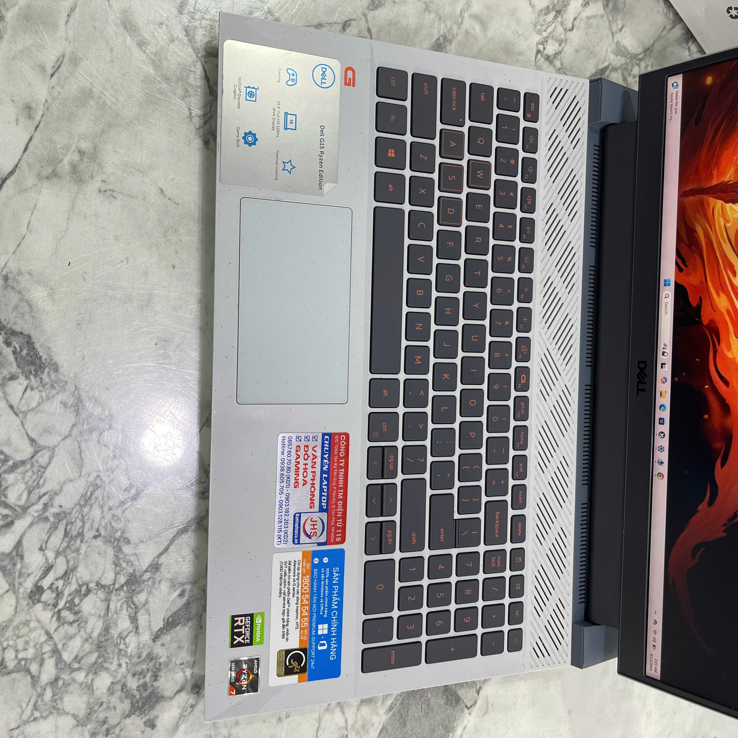 Dell G15 5515 Ryzen 5-5600H RAM 16GB SSD 512GB RTX 3050 4GB GDDR6 MÀN HÌNH : 15.6''IPS Fhd 120Hz