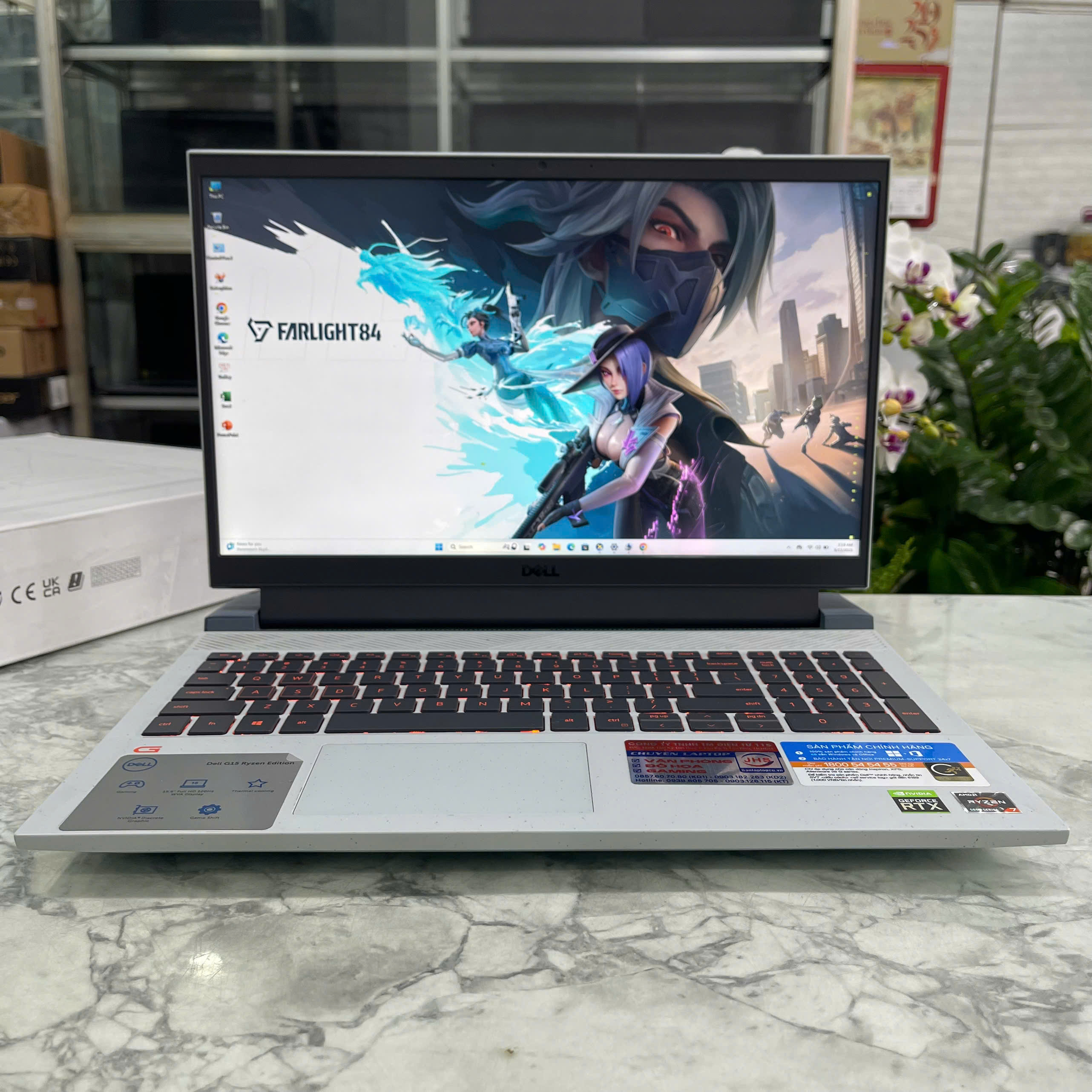 Dell G15 5515 Ryzen 5-5600H RAM 16GB SSD 512GB RTX 3050 4GB GDDR6 MÀN HÌNH : 15.6''IPS Fhd 120Hz