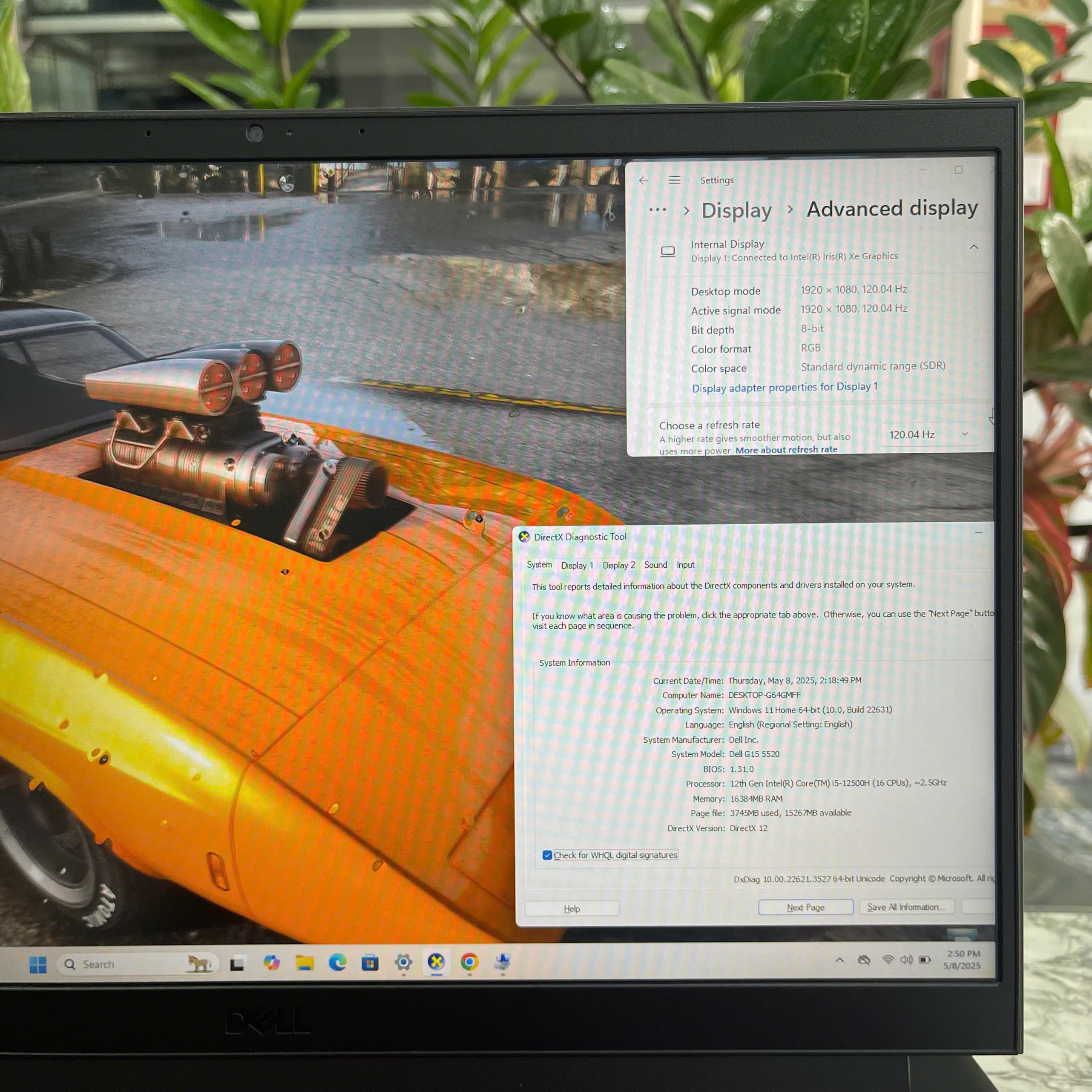 Dell G15 5520 Core I5-12500H RAM 16GB SSD 512GB_ Nvidia RTX 3050 Màn hình 15.6''IPS FHD 120Hz