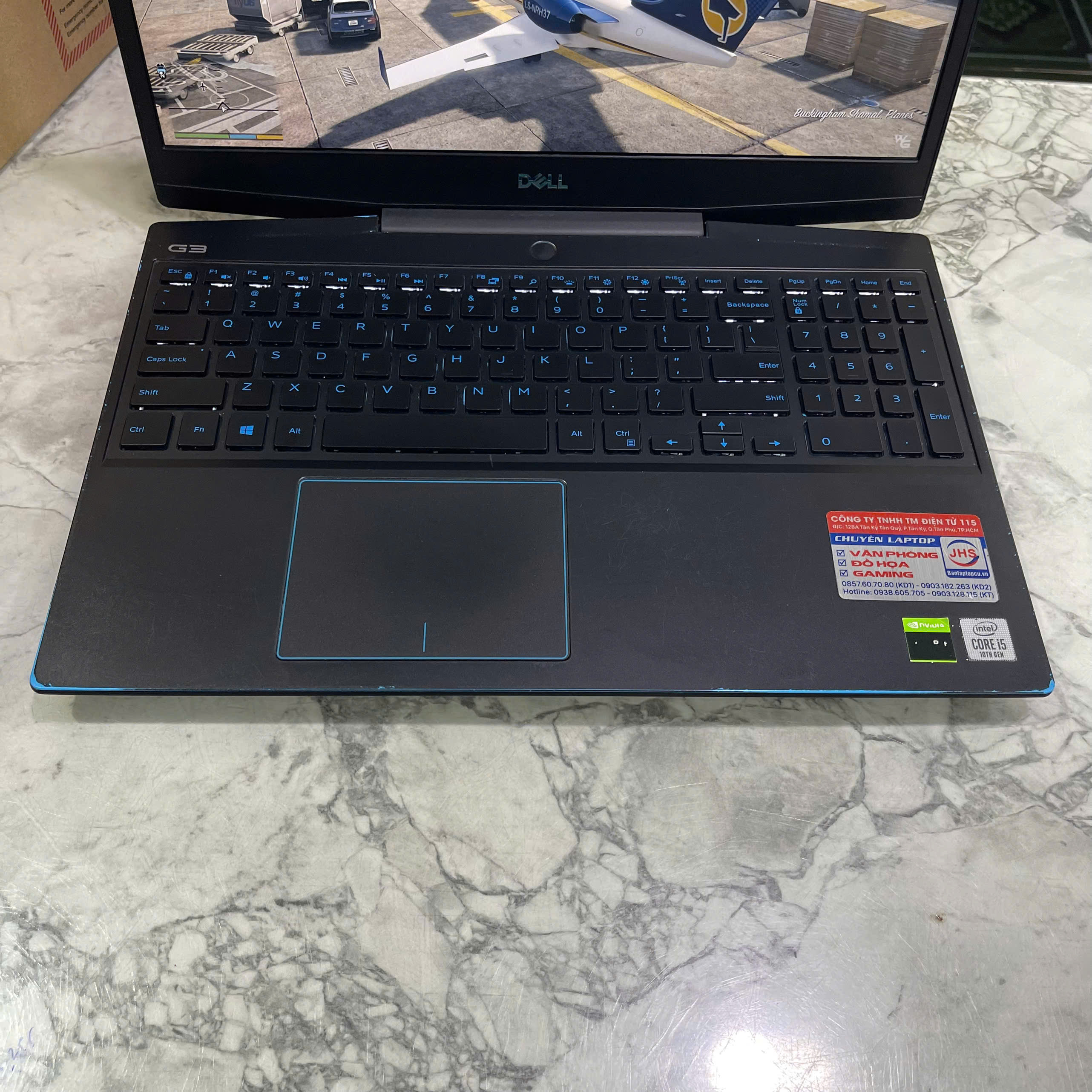 Dell G3 3500 CORE I5–10300H RAM 16GB SSD 256GB Và 500GB HDD GTX 1650 4GB MÀN HÌNH : 15.6''IPS Fhd 120Hz