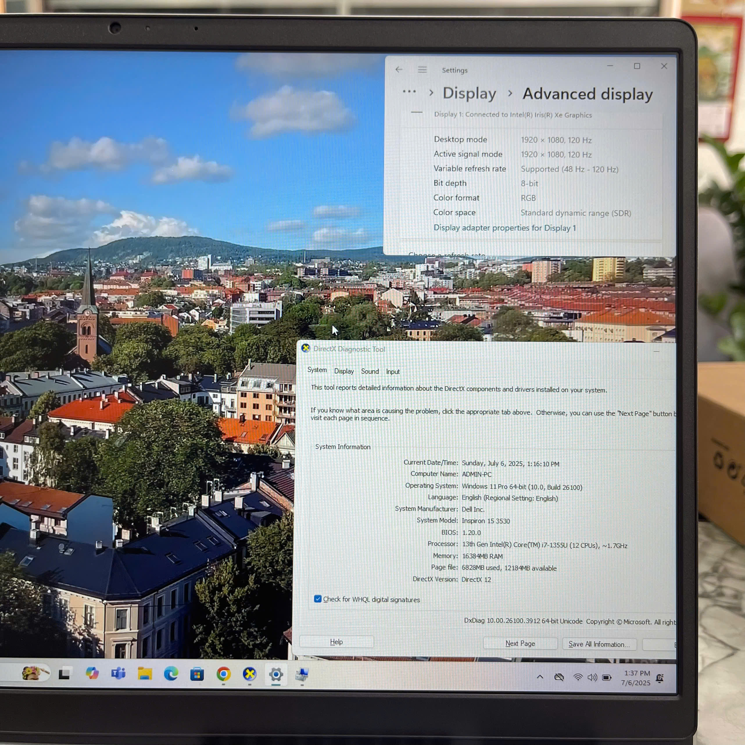 Dell Inspiron 15 3530 (Fullbox-Bảo Hành Hãng) Core I7-1355U Ram 16GB Ssd 1.000GB Màn hình : 15.6 Inch FHD IPS 