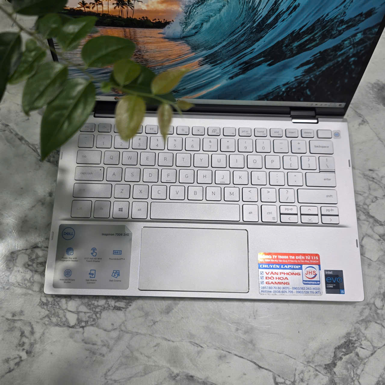 DELL Inspiron 7306 2 in 1 CORE I5-1135G7 SSD 512GB RAM 8GB MÀN HÌNH : 13.3INCH IPS Touch XOAY GẬP 360% 