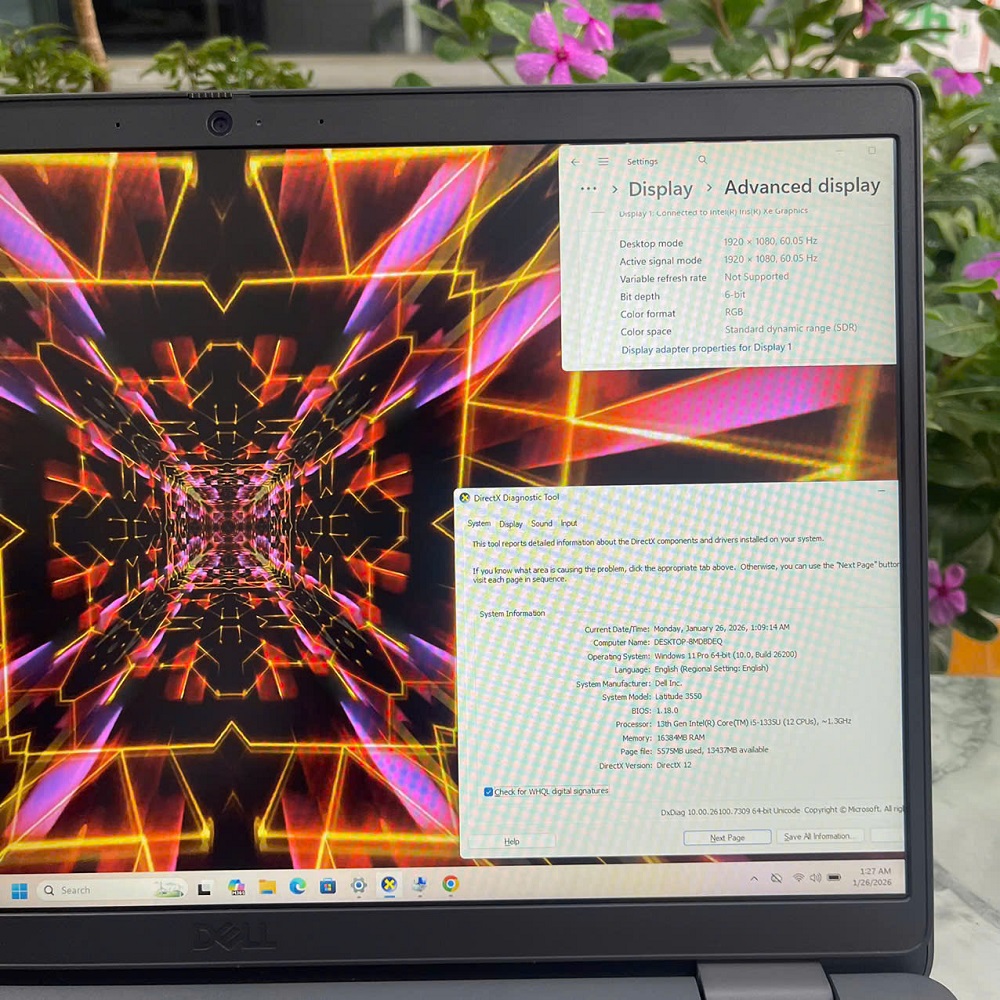 Dell Latitude 3550 CORE I5-1335U RAM 16GB SSD 256GB MÀN HÌNH : 15.6 Inch FHD IPS