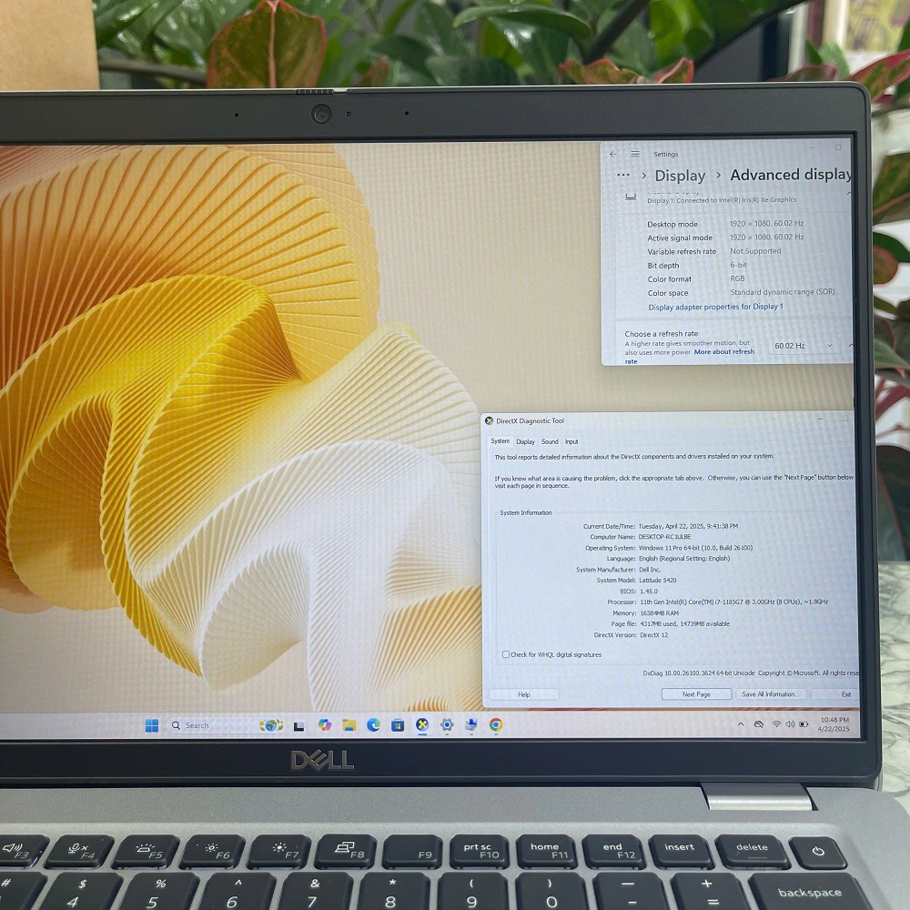 Dell Latitude 5420 Máy LikeNew CORE™ I7-1185G7 RAM 8GB SSD 256GB Màn Hình 14.0''Inch Fhd IPS