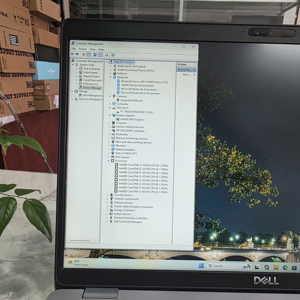 DELL LATITUDE 5510 CORE I5-10310U RAM 8GB SSD 512GB MÀN HÌNH : 15.6''Inch FHD IPS