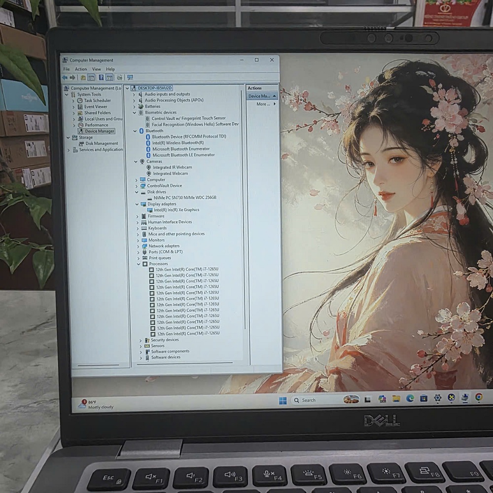 DELL LATITUDE 7430 Vỏ Nhôm Nguyên Khối CORE I7-1265U7 RAM 16GB SSD 256GB MÀN HÌNH : 14.0''Inch Fhd+ Touch
