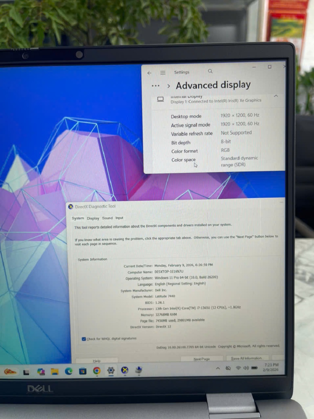 Dell Latitude 7440 Máy LikeNew - Vỏ Nhôm Nguyên Khối CORE I7-1355U RAM 32Gb Ssd 512Gb MÀN HÌNH : 14 Inch FHD+ (1920x1200)