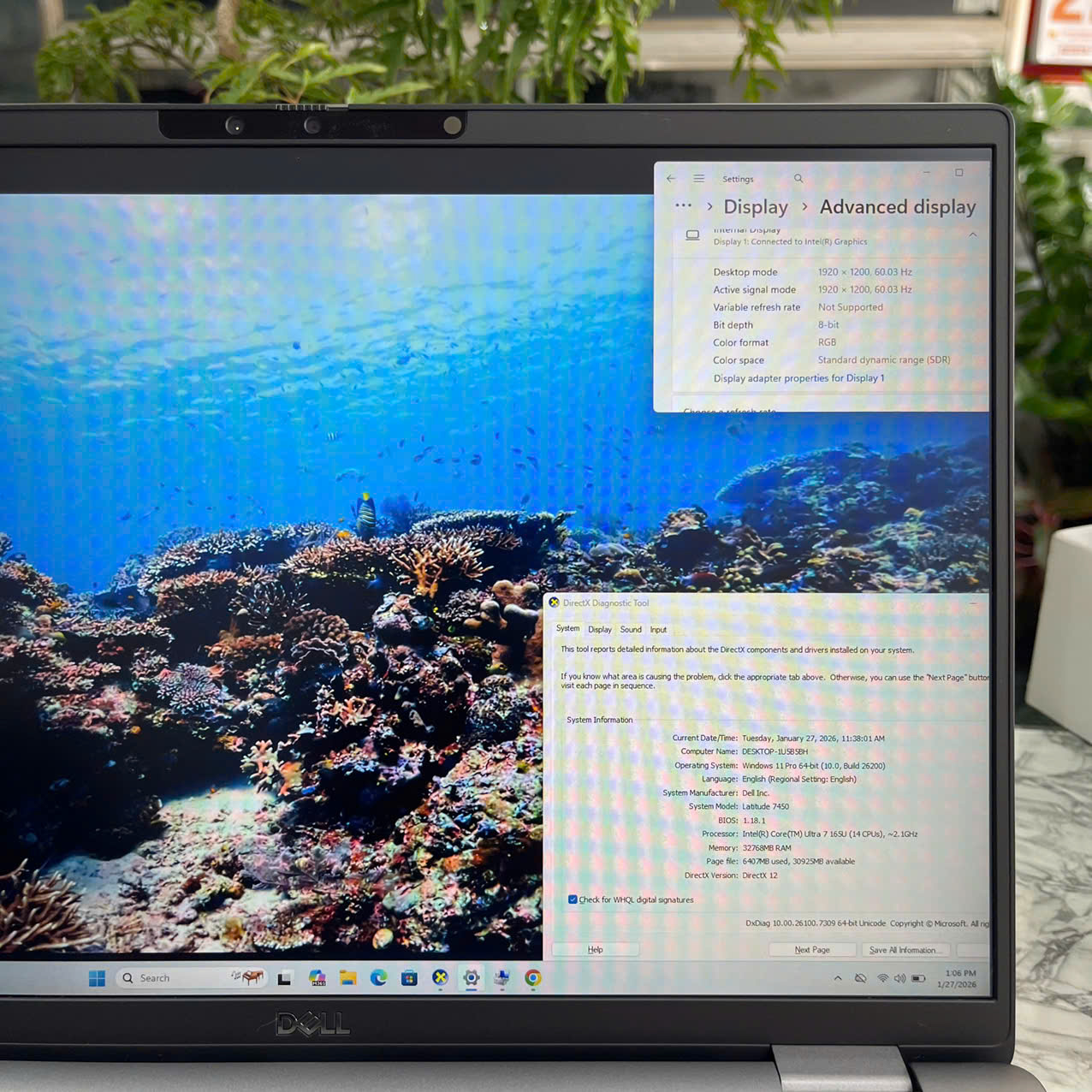 Dell Latitude 7450 Ultra 7 165U Máy LikeNew - Vỏ Nhôm Nguyên Khối RAM 32GB SSD 512GB MÀN HÌNH : 14 Inch FHD+