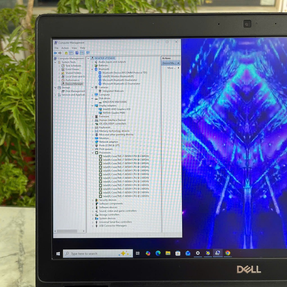 Dell Precision 3530 CORE I7-8850H  RAM 16GB  SSD 512GB MÀN HÌNH : 15.6″ IPS FullHD IPS  VGA P600 