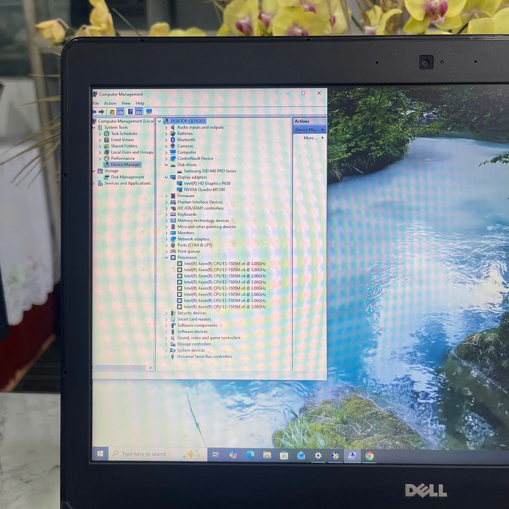 Dell Precision 7520 Xeon E3-1505M RAM 16GB SSD 512GB Quadro M1200 4Gb DDR5 MÀN HÌNH : 15,6 Inch Full HD IPS