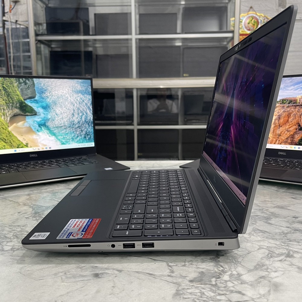 Dell Precision 7550 MÁY TRẠM GIÁ TỐT CORE I7-10850H RAM 16GB SSD 512GB VGA Quadro T1000 MÀN HÌNH : 15.6 Inch Fhd IPS FaceID