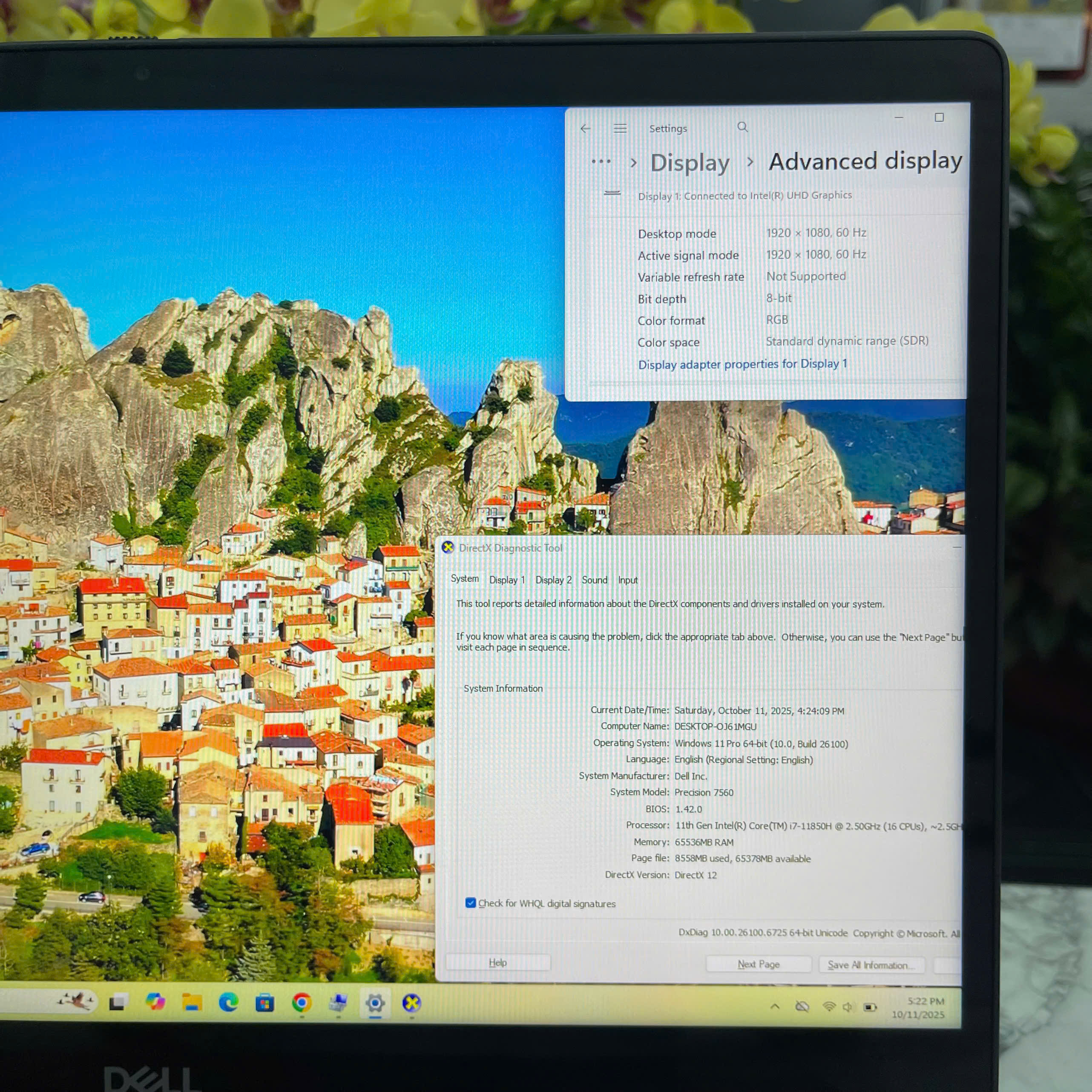Dell Precision 7560 MÁY TRẠM GIÁ TỐT CORE I7-11850H RAM 32GB SSD 1.000GB RTX A2000 MÀN HÌNH : 15.6 Inch IPS Touch